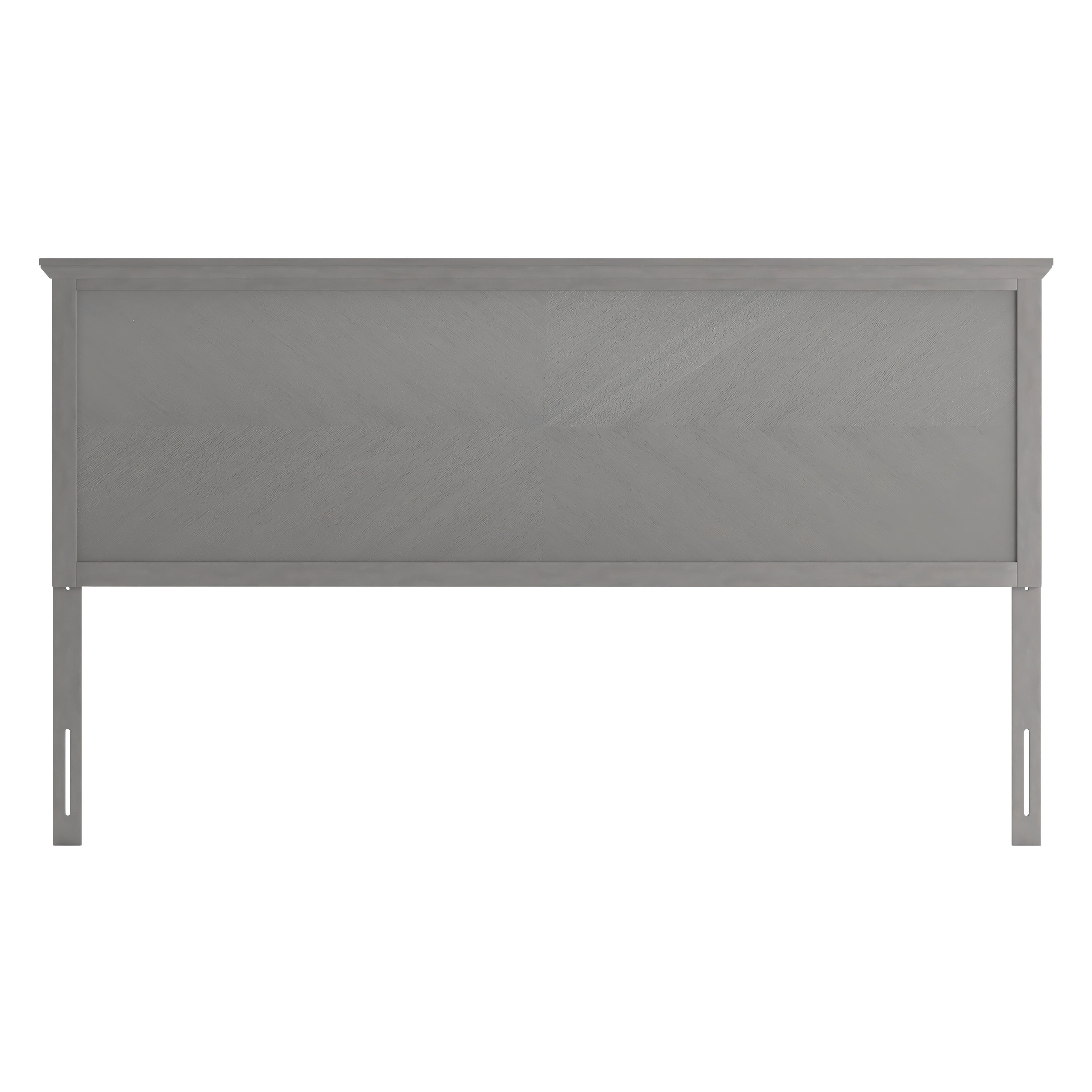 Fiona Herring Bone Wooden Adjustable Headboard for Universal Metal Bed Frames