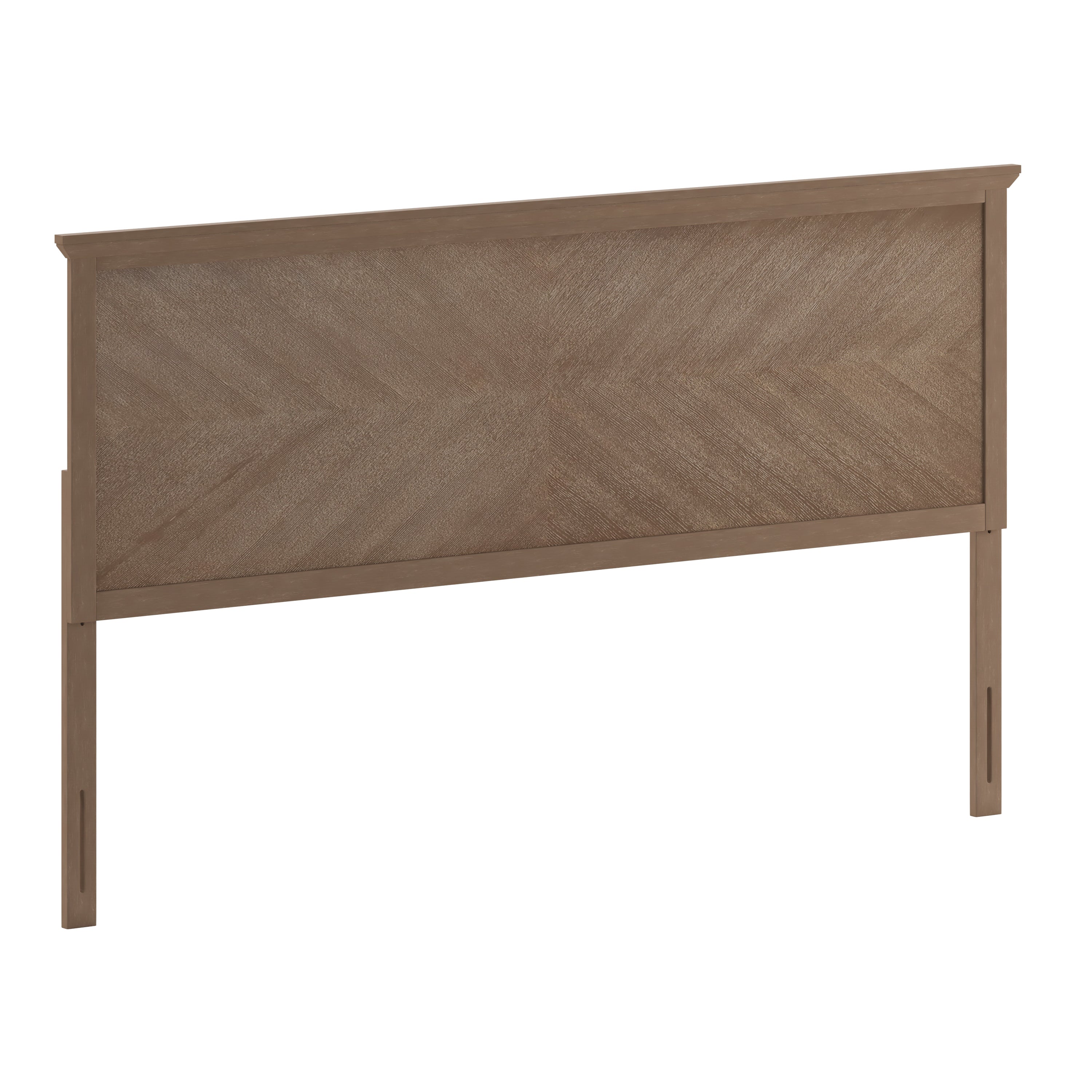 Fiona Herring Bone Wooden Adjustable Headboard for Universal Metal Bed Frames