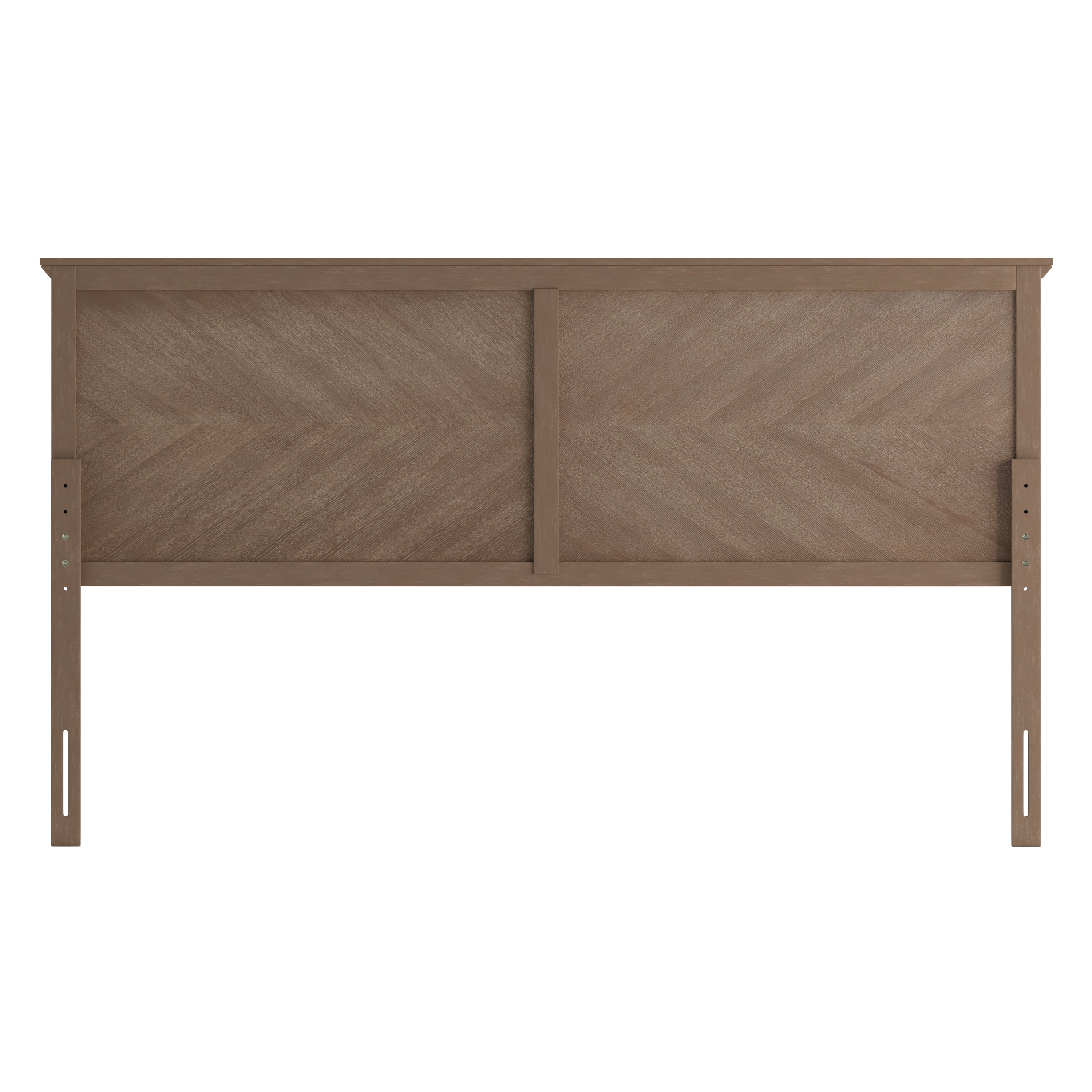 Fiona Herring Bone Wooden Adjustable Headboard for Universal Metal Bed Frames