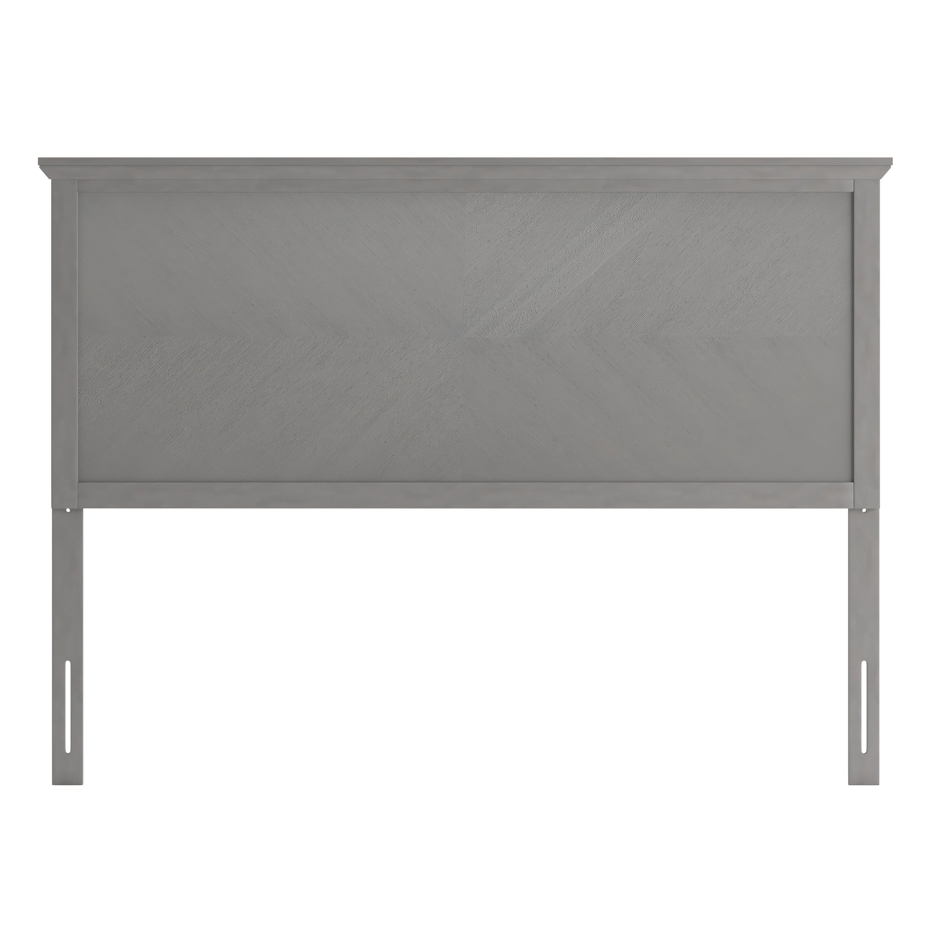 Fiona Herring Bone Wooden Adjustable Headboard for Universal Metal Bed Frames