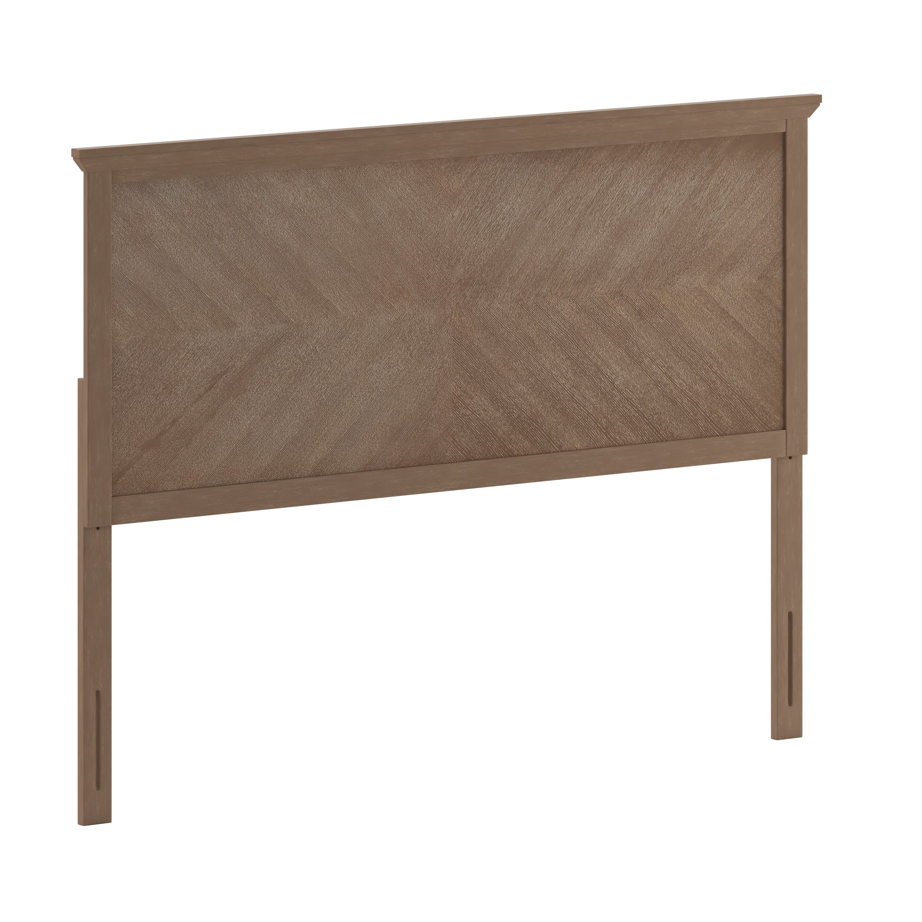 Fiona Herring Bone Wooden Adjustable Headboard for Universal Metal Bed Frames