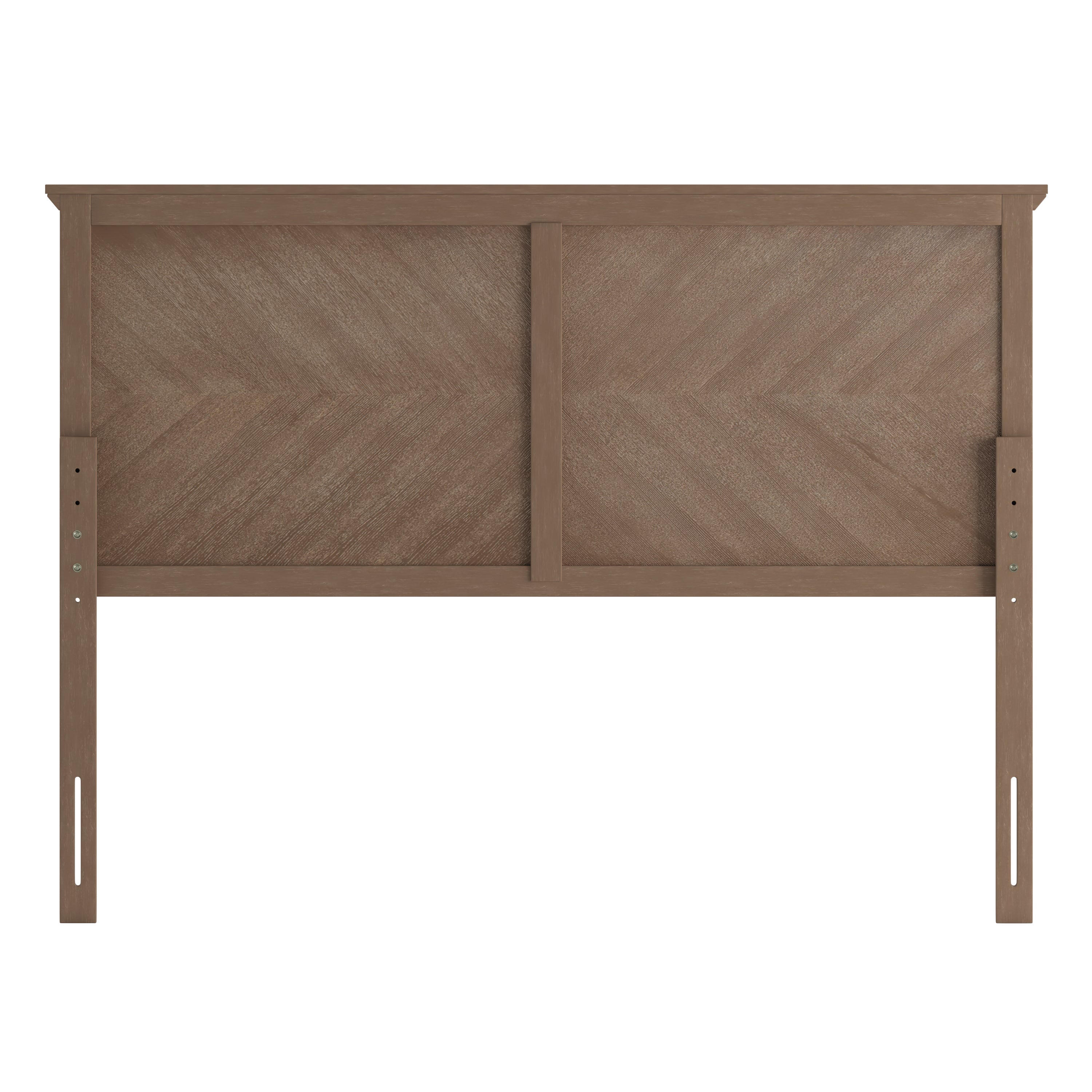Fiona Herring Bone Wooden Adjustable Headboard for Universal Metal Bed Frames