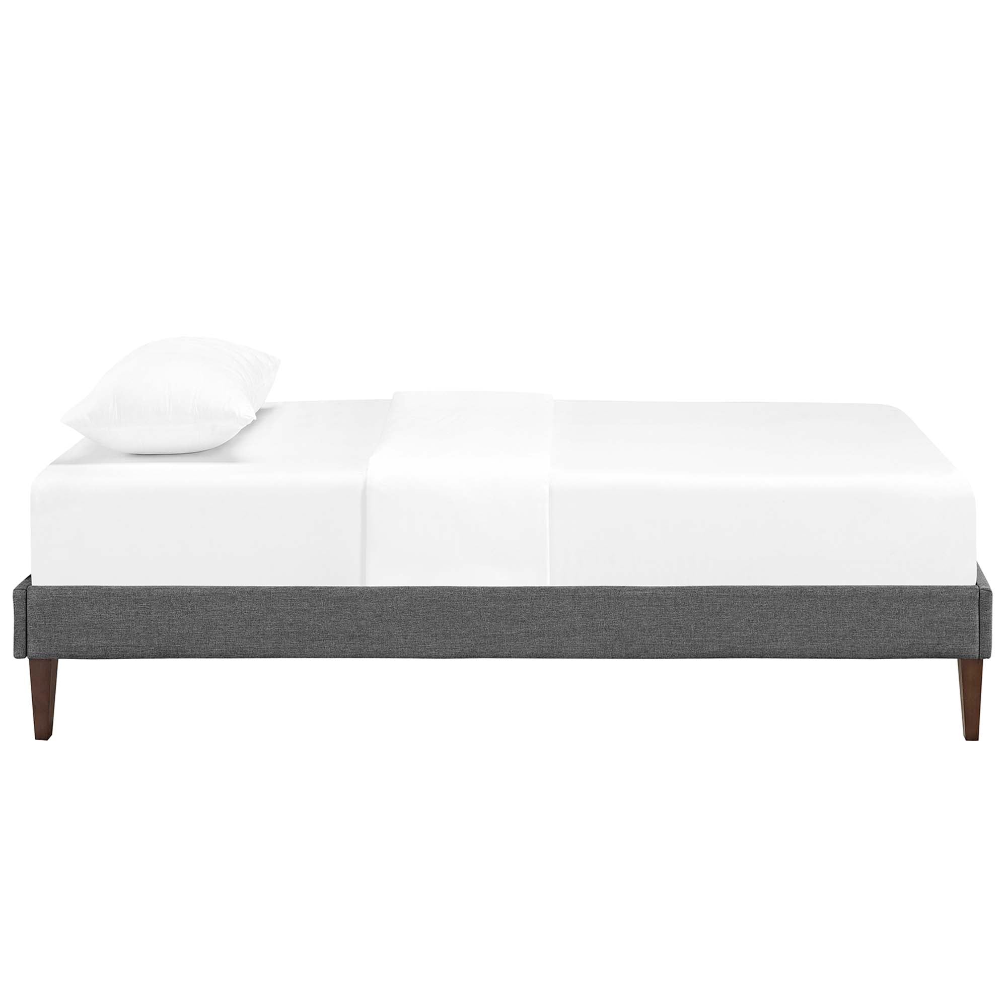 Tessie Fabric Bed Frame with Squared Tapered Legs