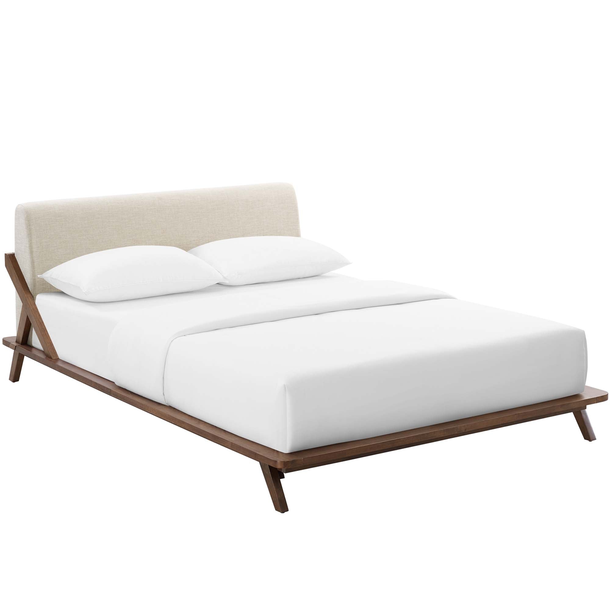 Luella Upholstered Fabric Platform Bed