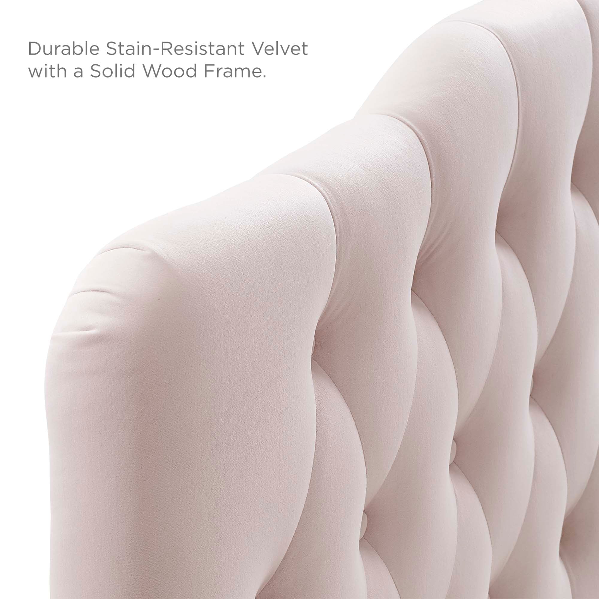 Annabel Diamond Tufted Performance Velvet Headboard