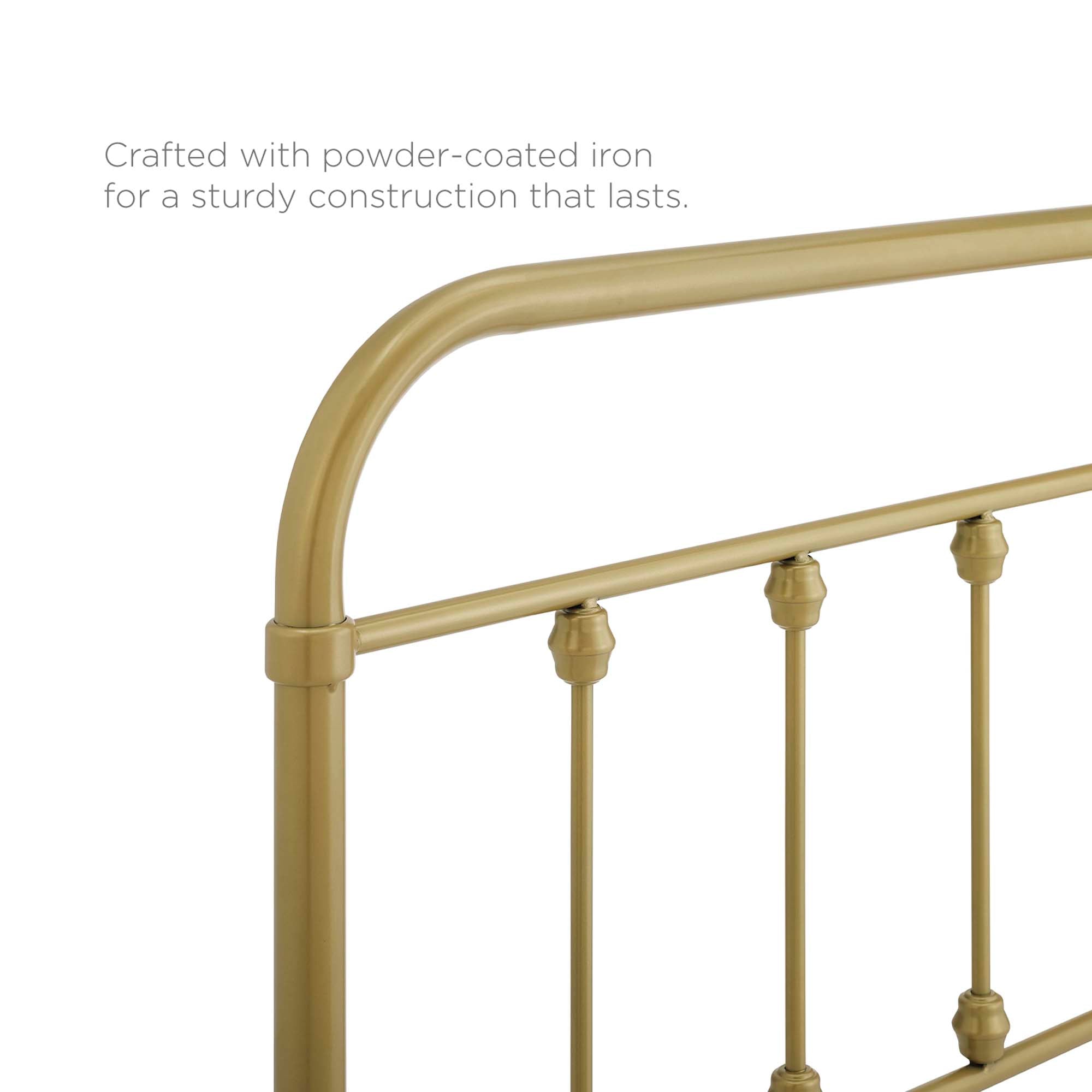 Sage Metal Headboard