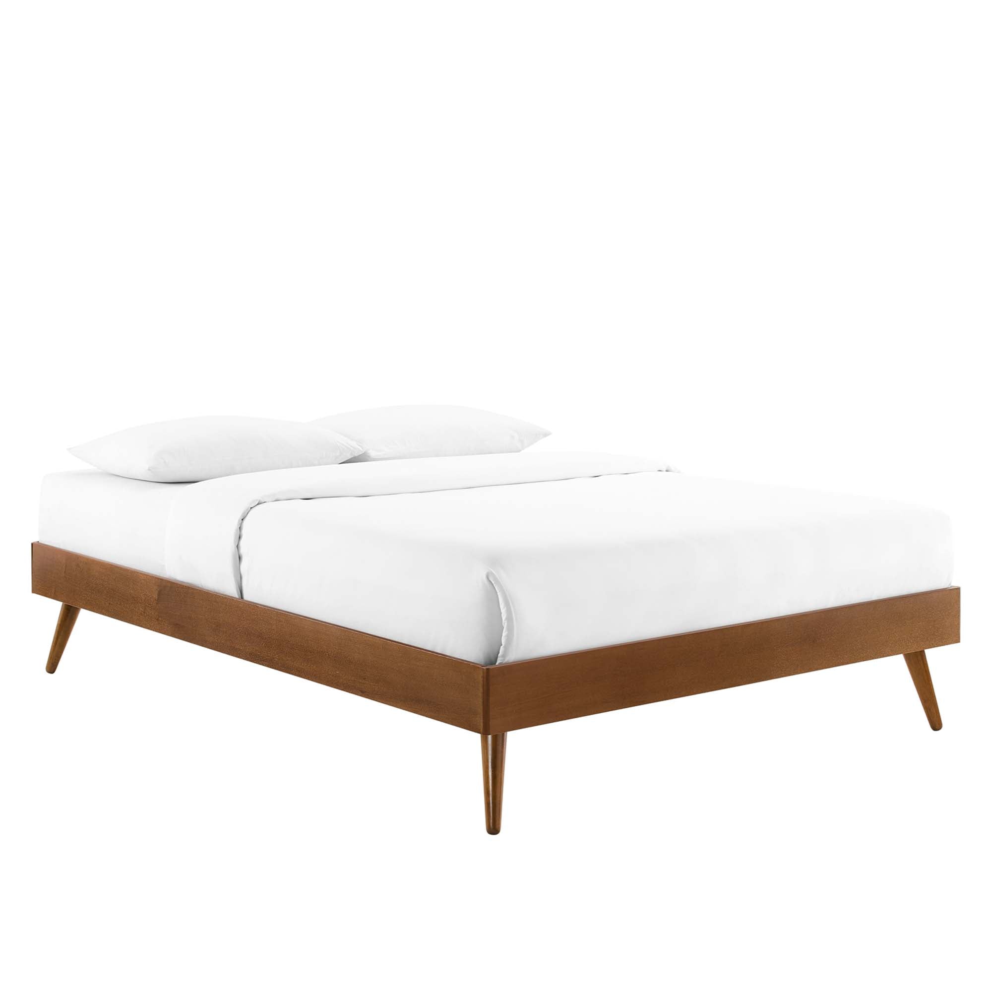 Willow Wood Platform Bed With Splayed Legs