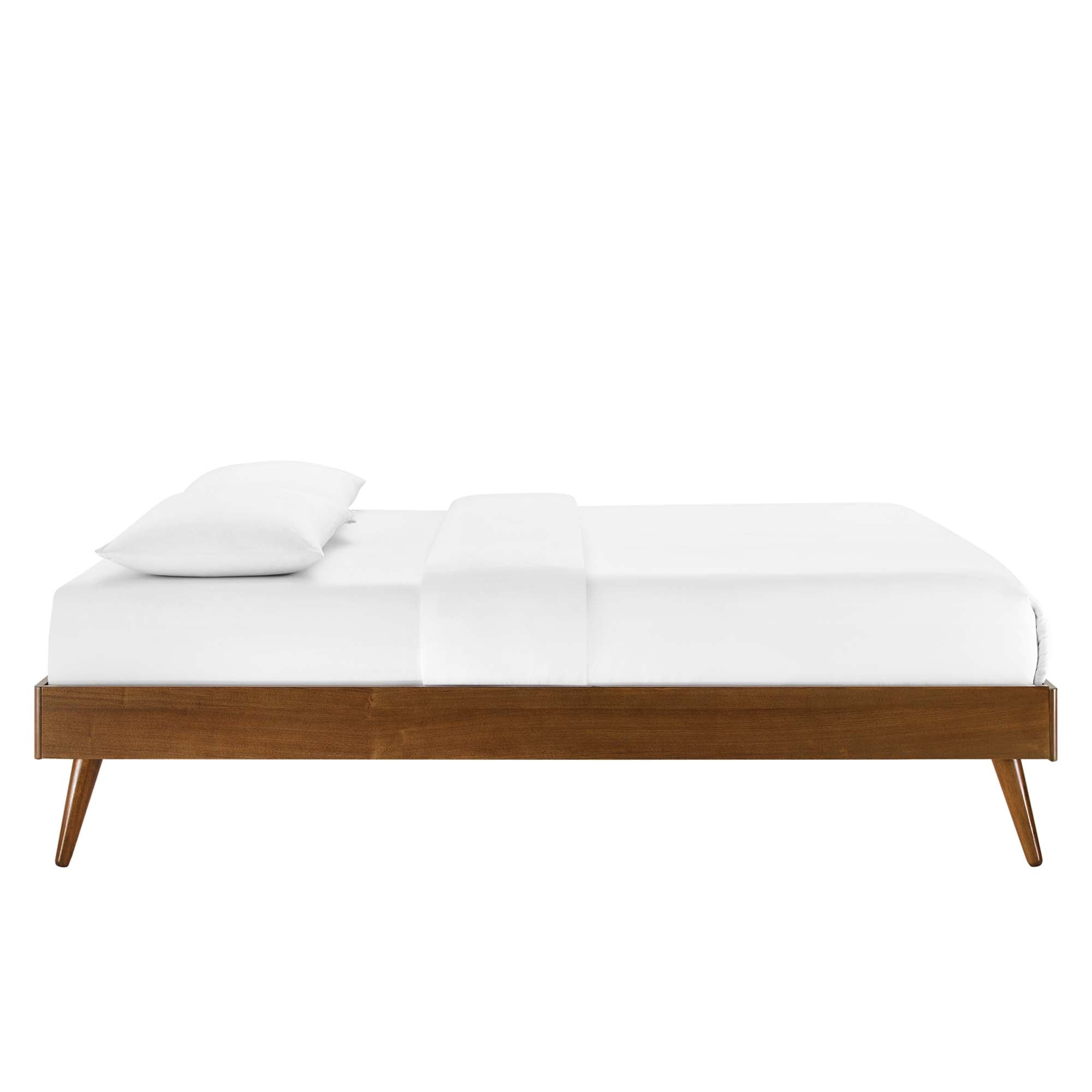 Willow Wood Platform Bed With Splayed Legs