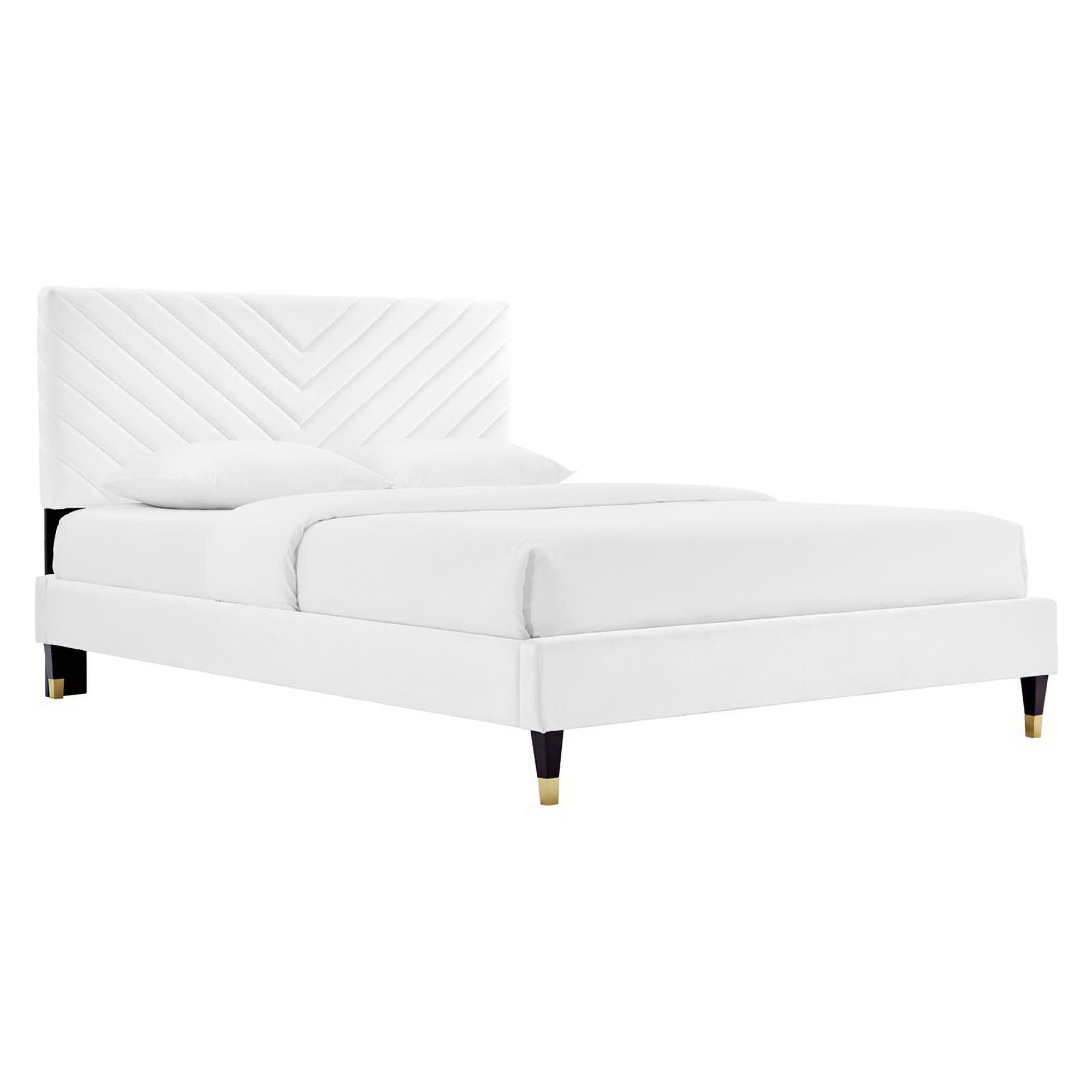 Roxanne Performance Velvet Platform Bed