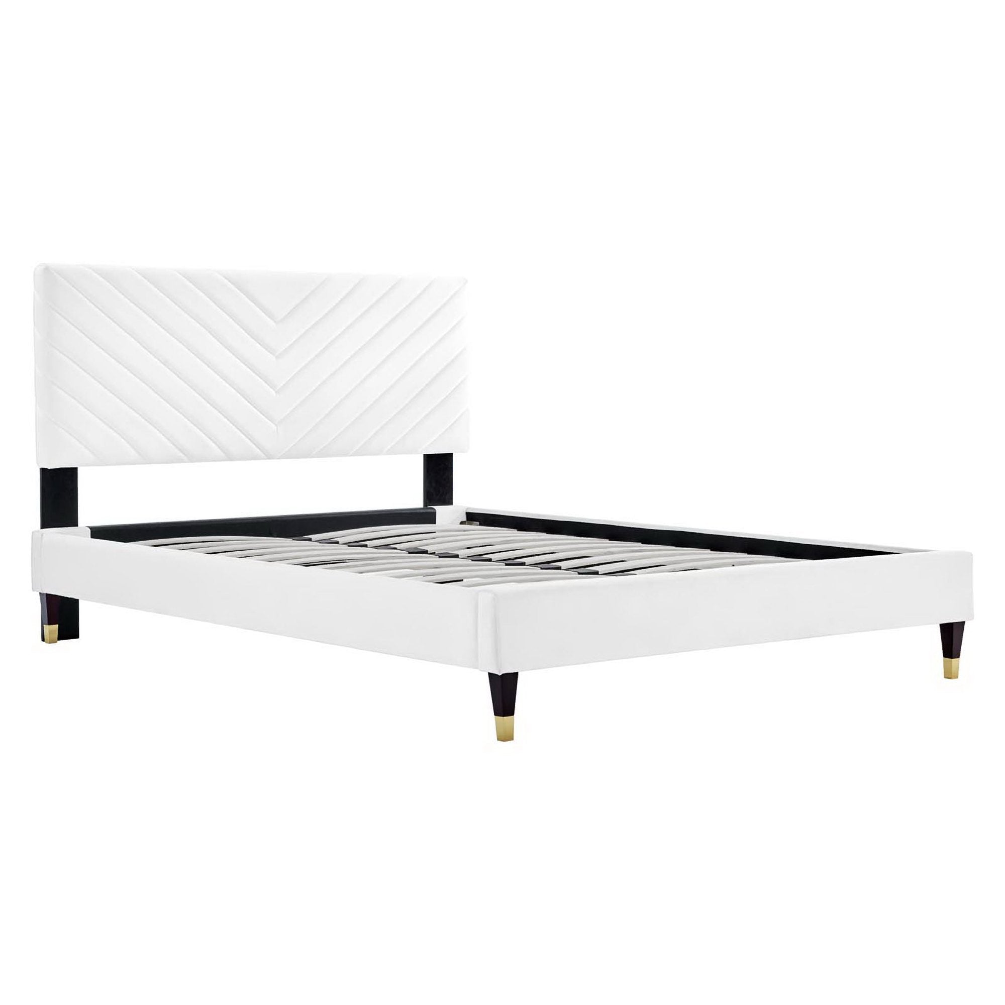 Roxanne Performance Velvet Platform Bed