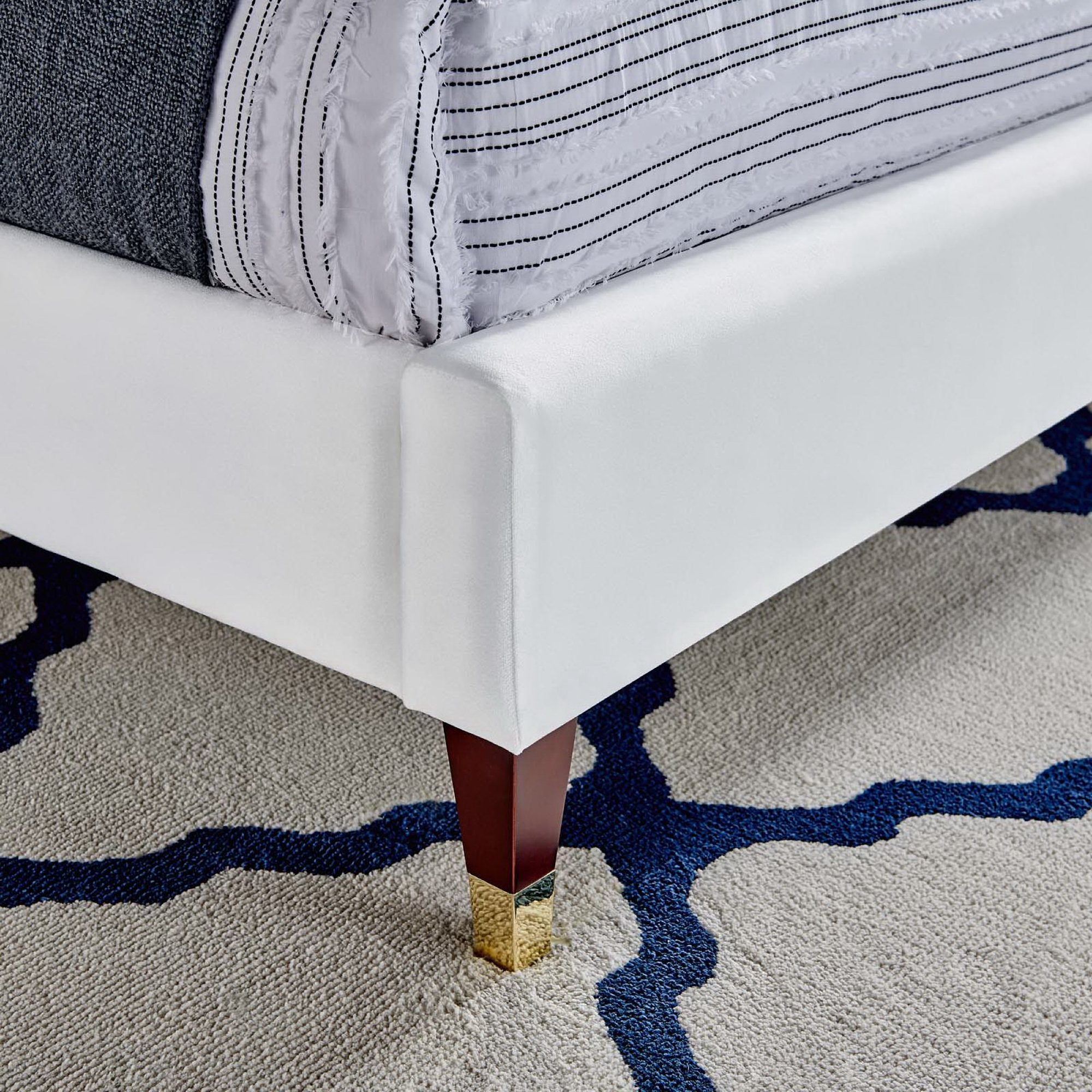Roxanne Performance Velvet Platform Bed