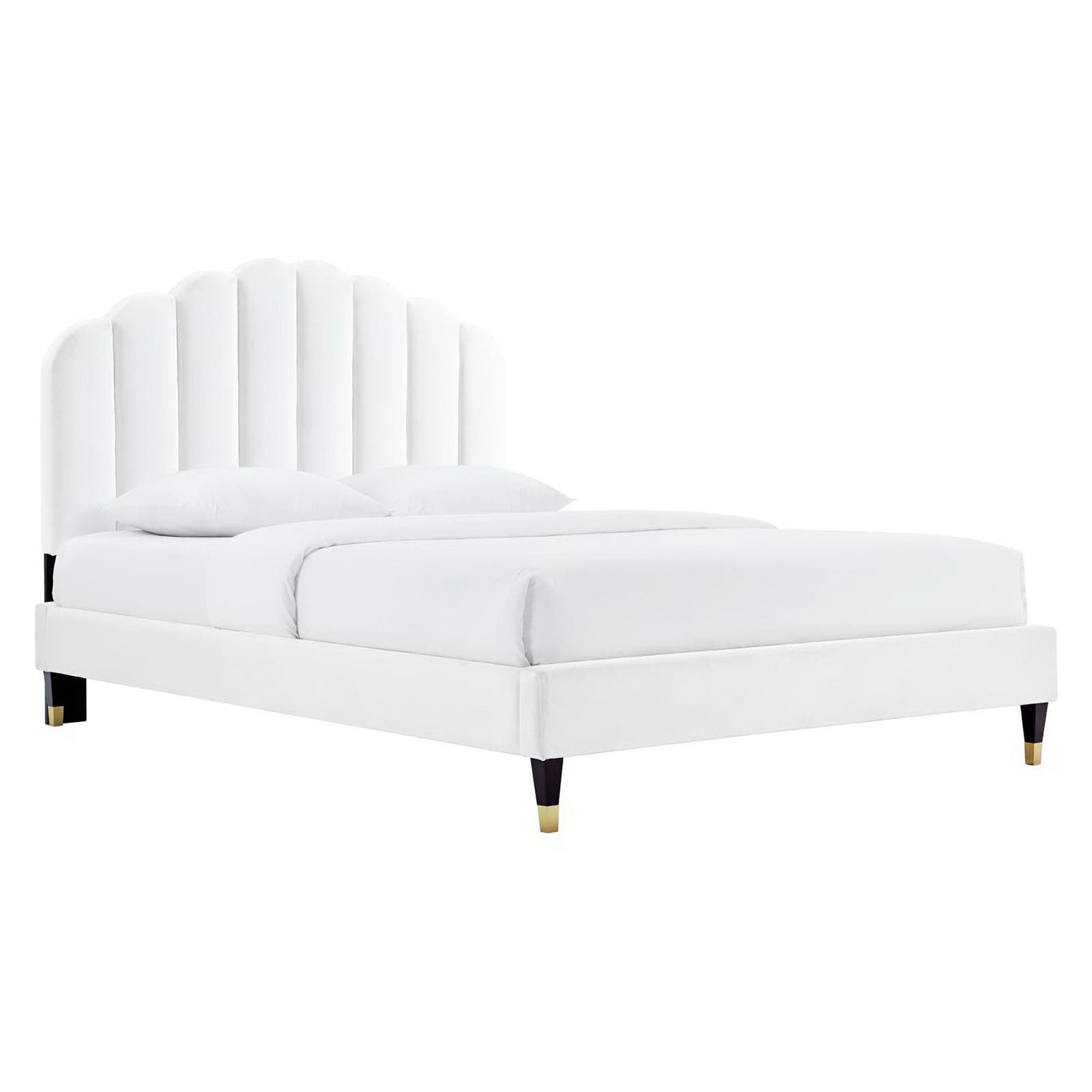 Daisy Performance Velvet Platform Bed