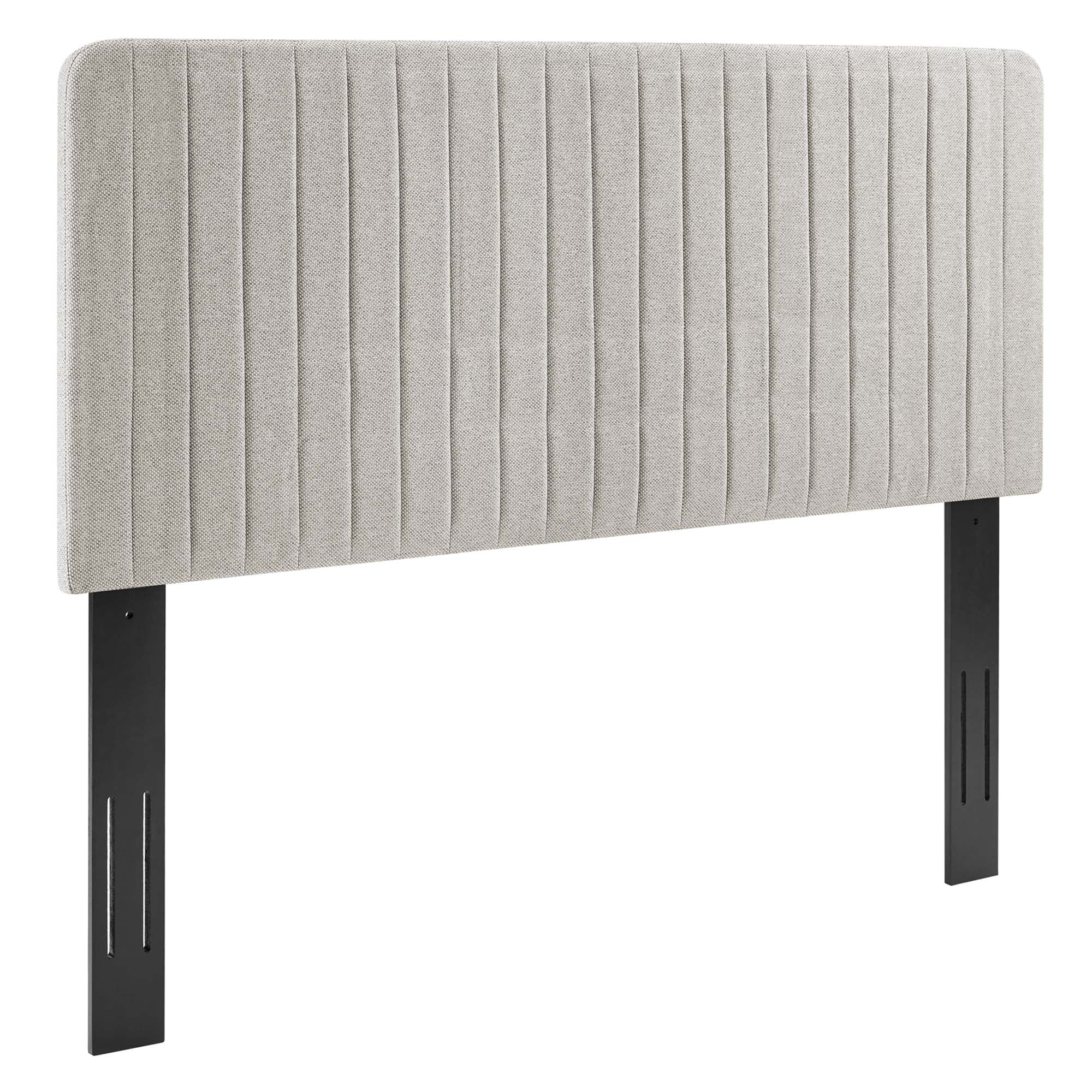Milenna Channel Tufted Upholstered Fabric / Headboard