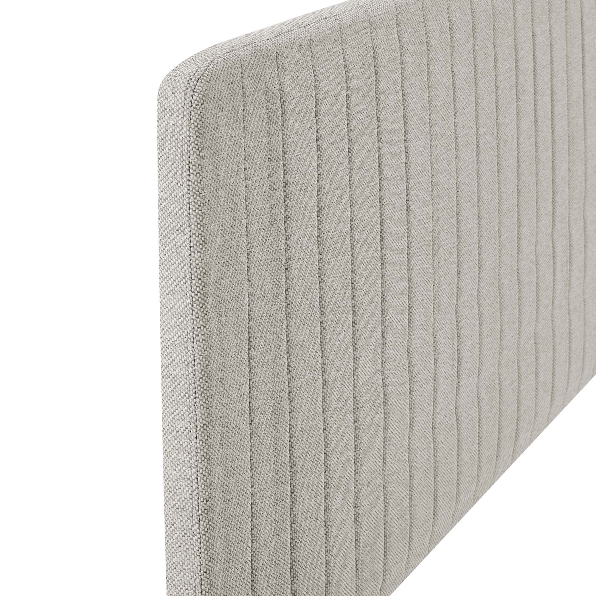 Milenna Channel Tufted Upholstered Fabric / Headboard