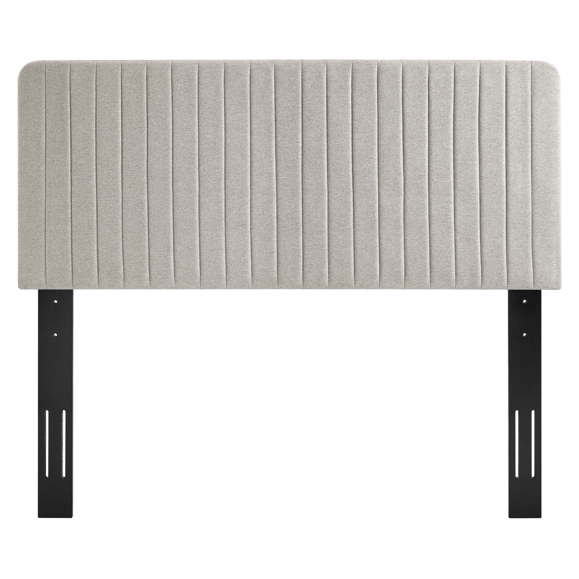 Milenna Channel Tufted Upholstered Fabric / Headboard