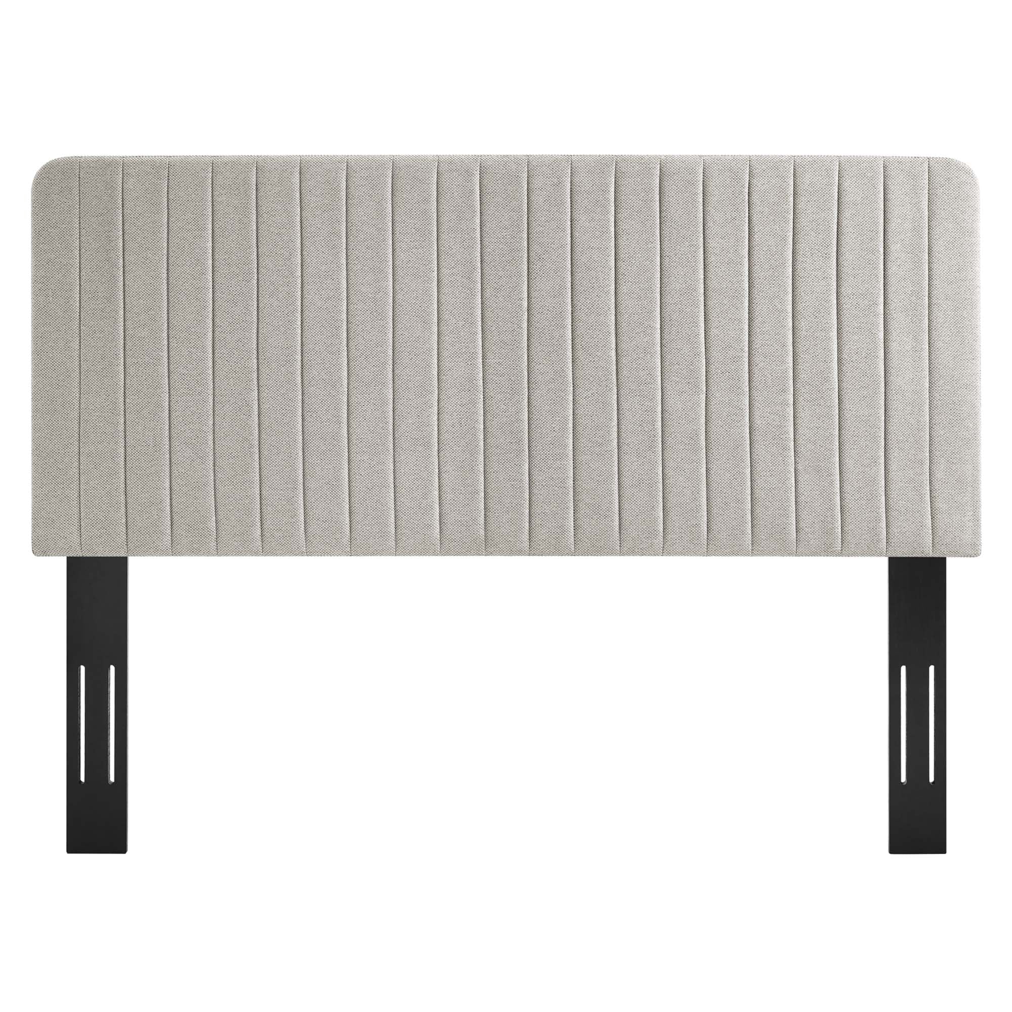 Milenna Channel Tufted Upholstered Fabric / Headboard