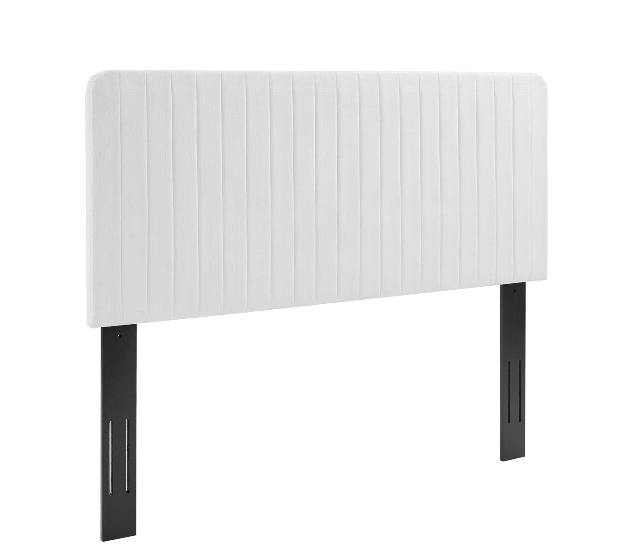 Milenna Channel Tufted Upholstered Fabric / Headboard