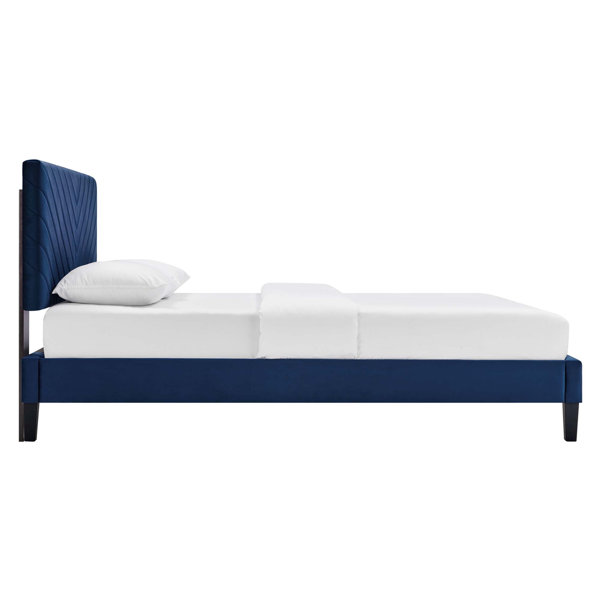 Roxanne Performance Velvet Platform Bed