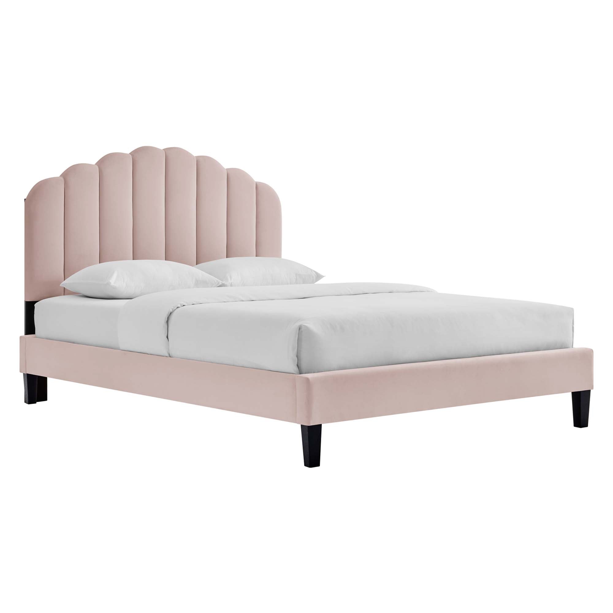 Daisy Performance Velvet Platform Bed