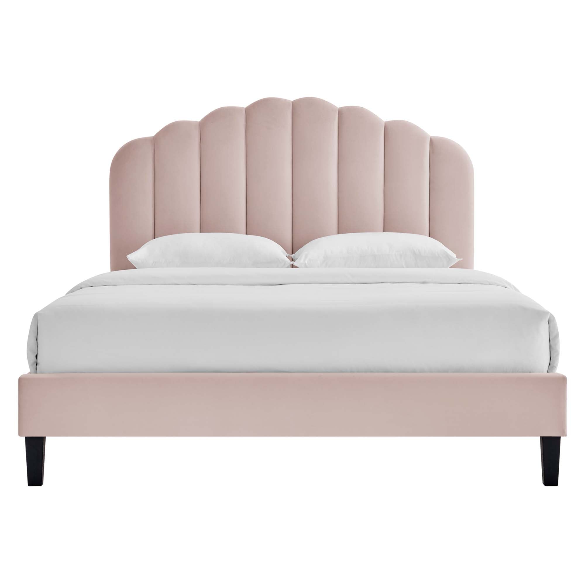 Daisy Performance Velvet Platform Bed