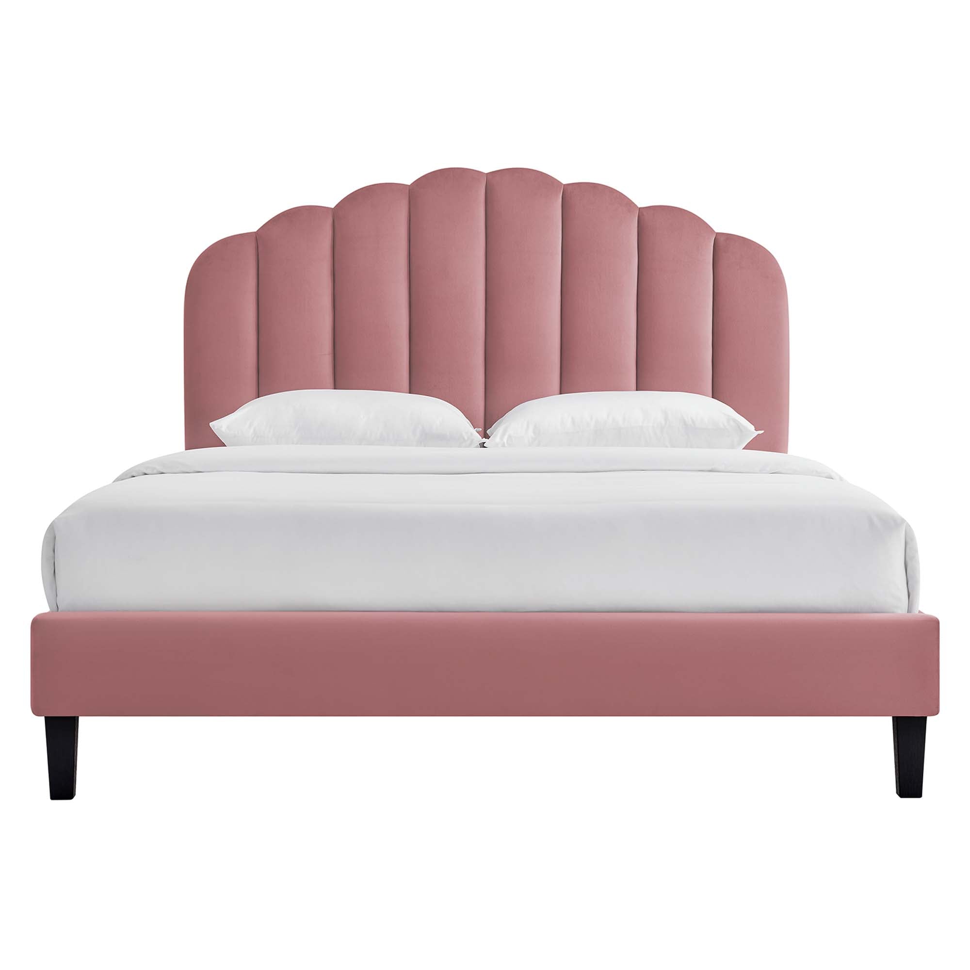 Daisy Performance Velvet Platform Bed