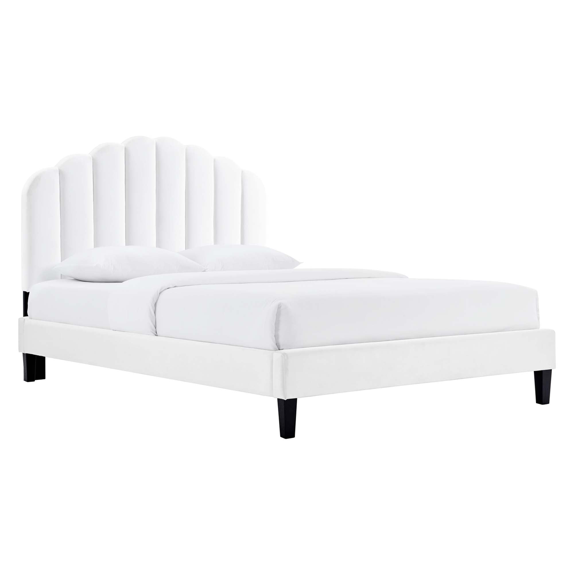 Daisy Performance Velvet Platform Bed