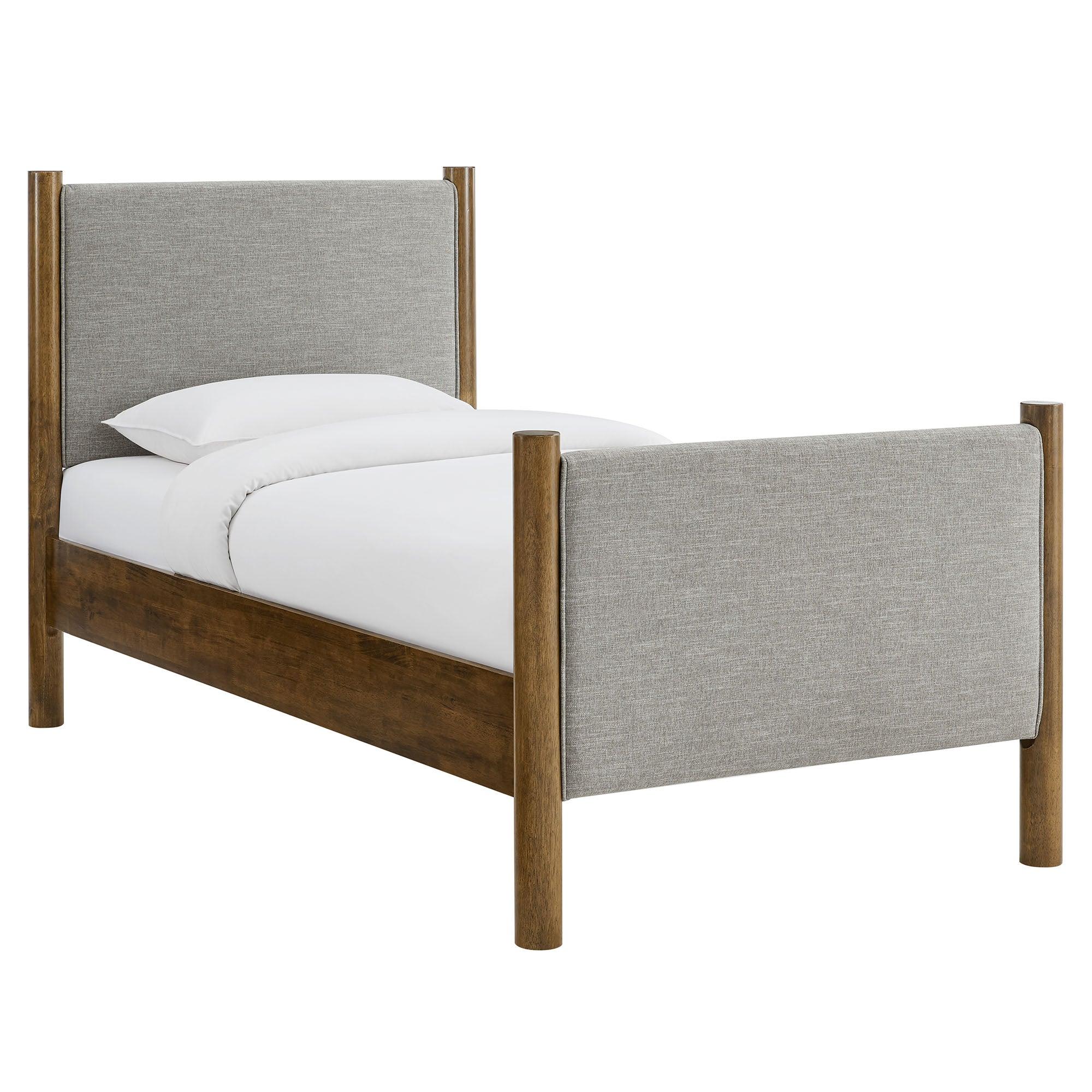 Maven Size Fabric Upholstered Platform Bed