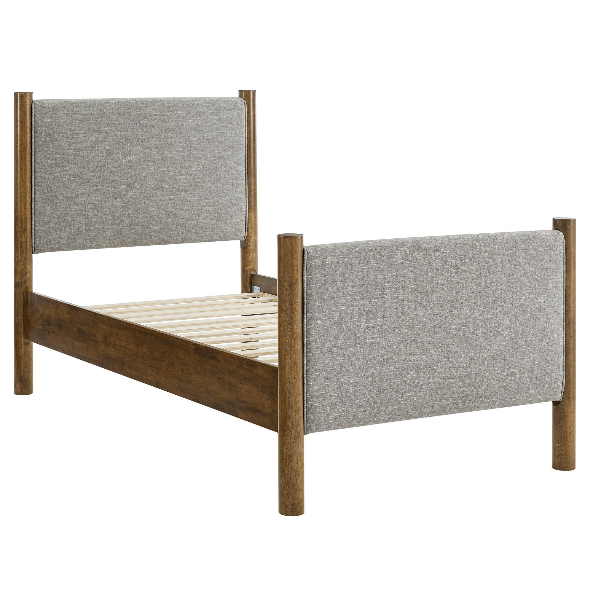 Maven Size Fabric Upholstered Platform Bed