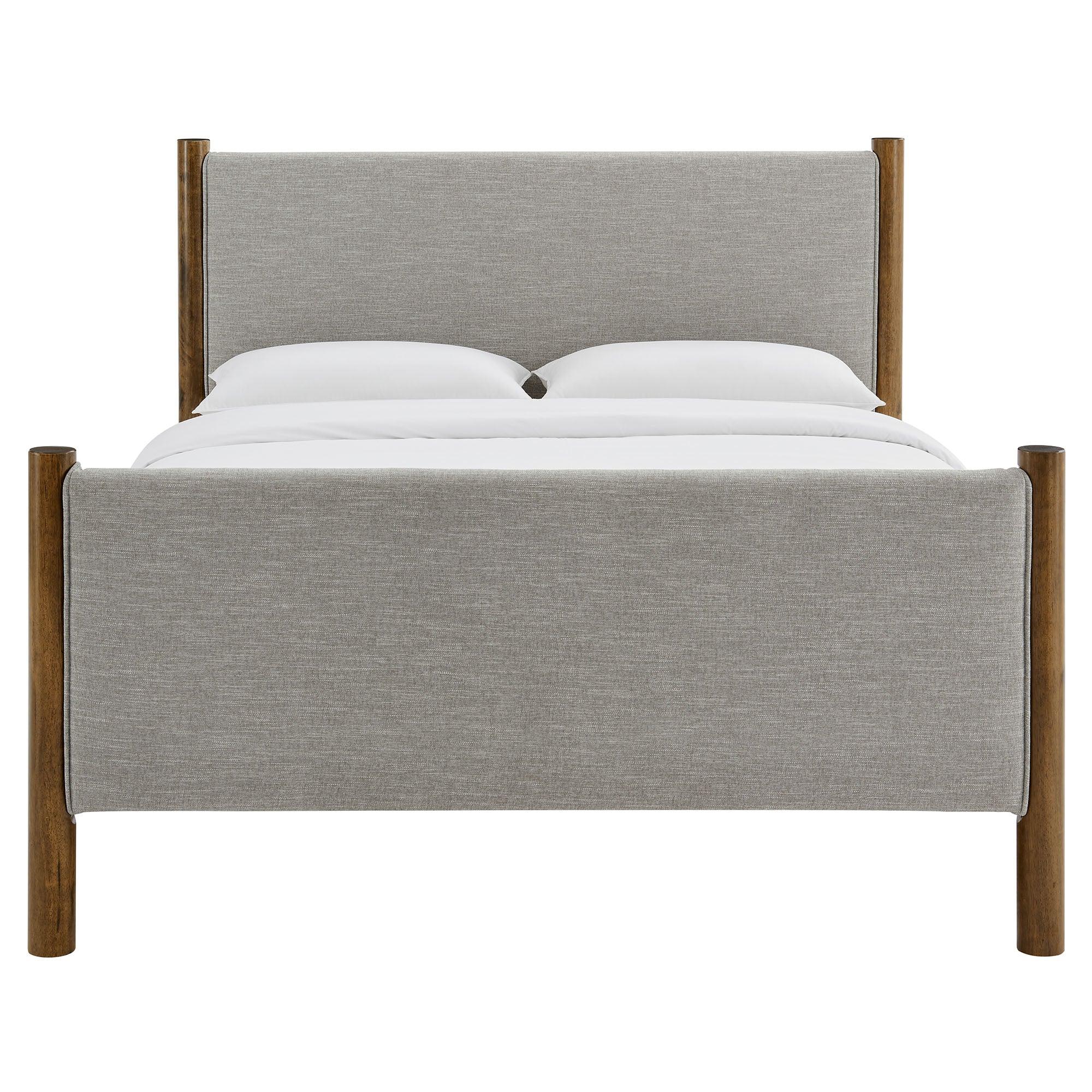 Maven Size Fabric Upholstered Platform Bed