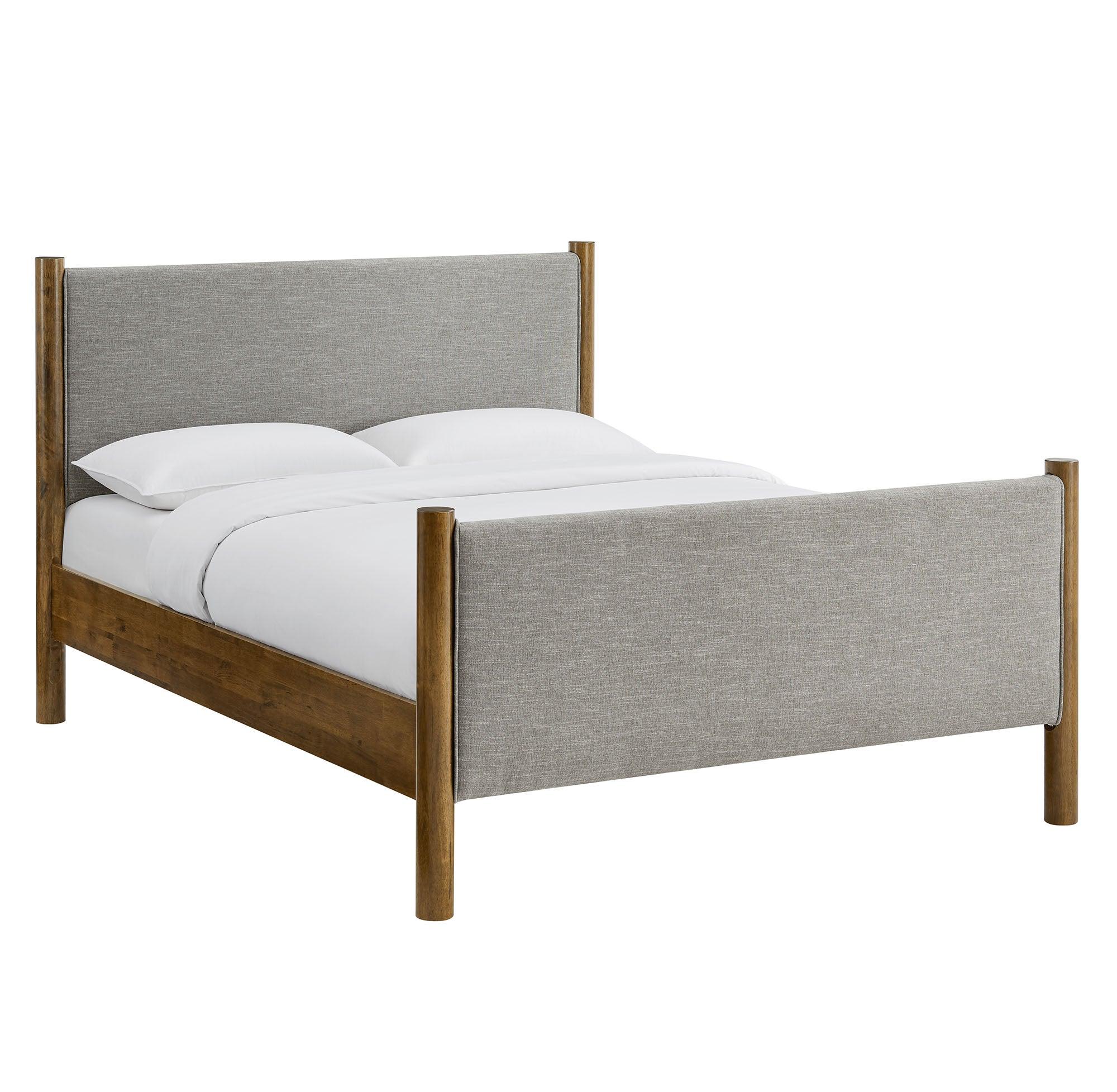 Maven Size Fabric Upholstered Platform Bed