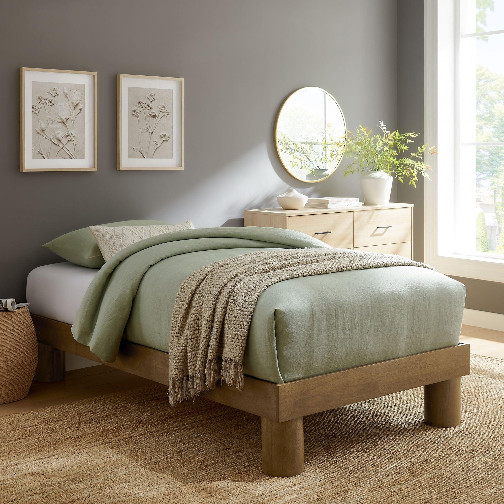 Runa Wood Platform Bed