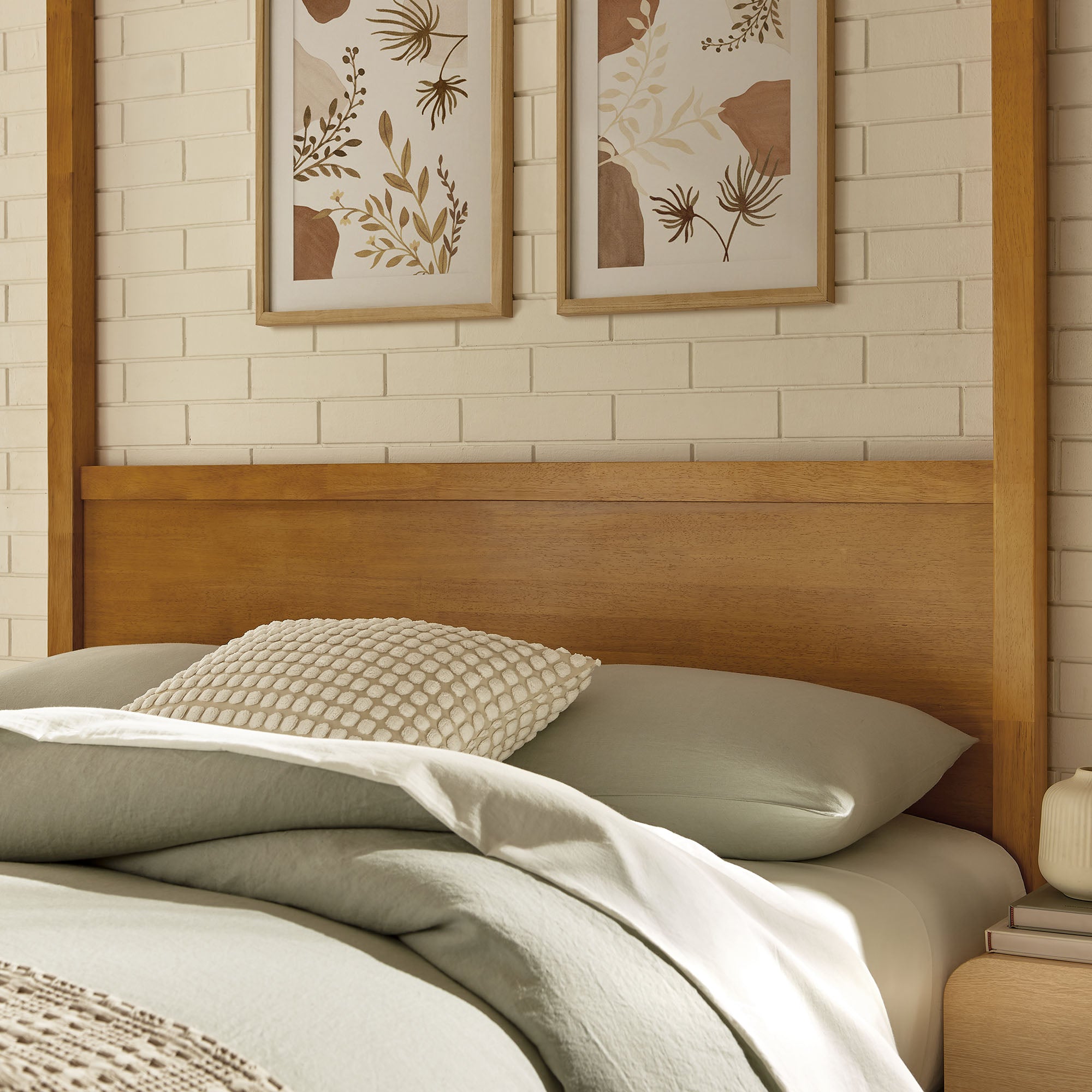 Alva Wood Canopy Platform Bed