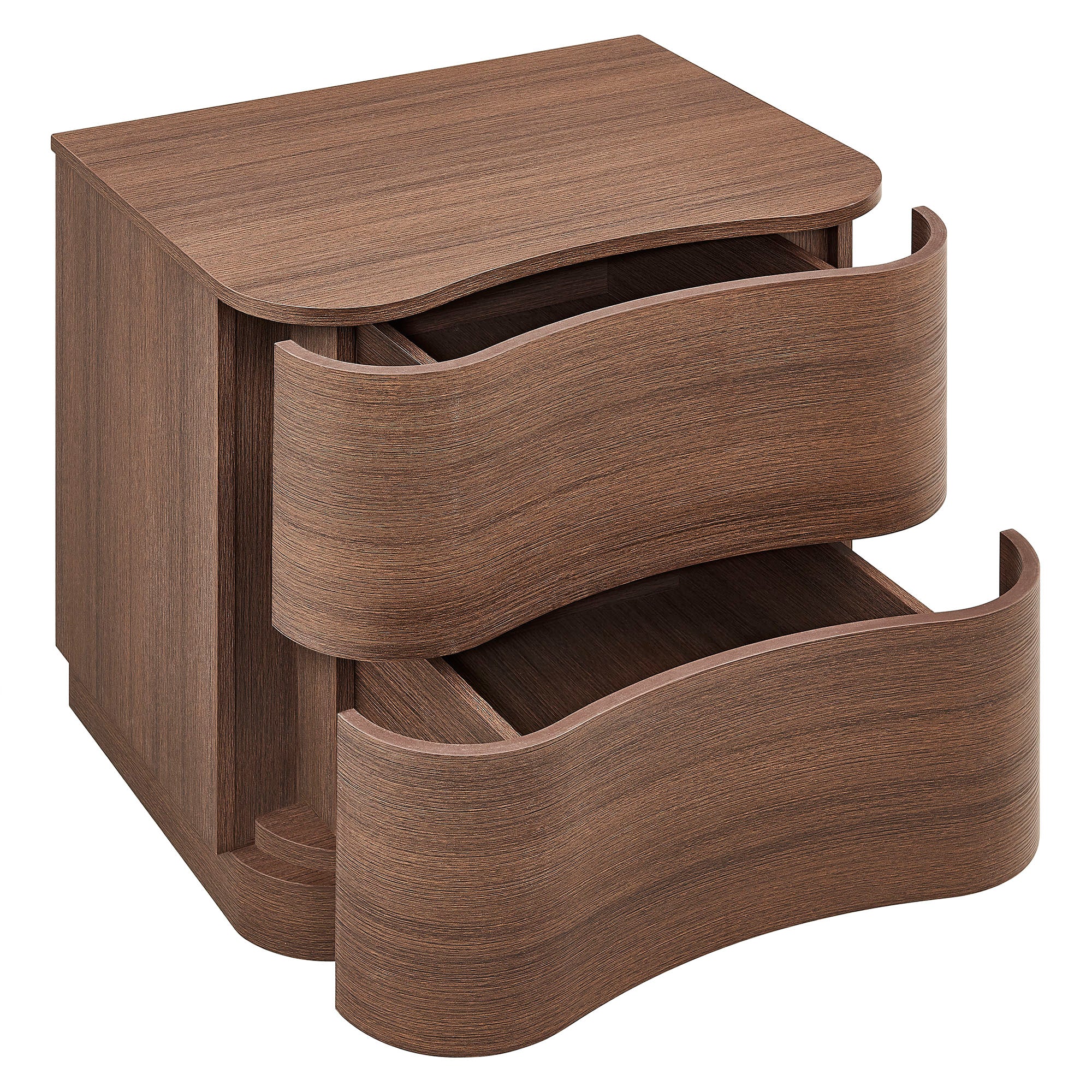 Mirae 2-Drawer Curved Nightstand