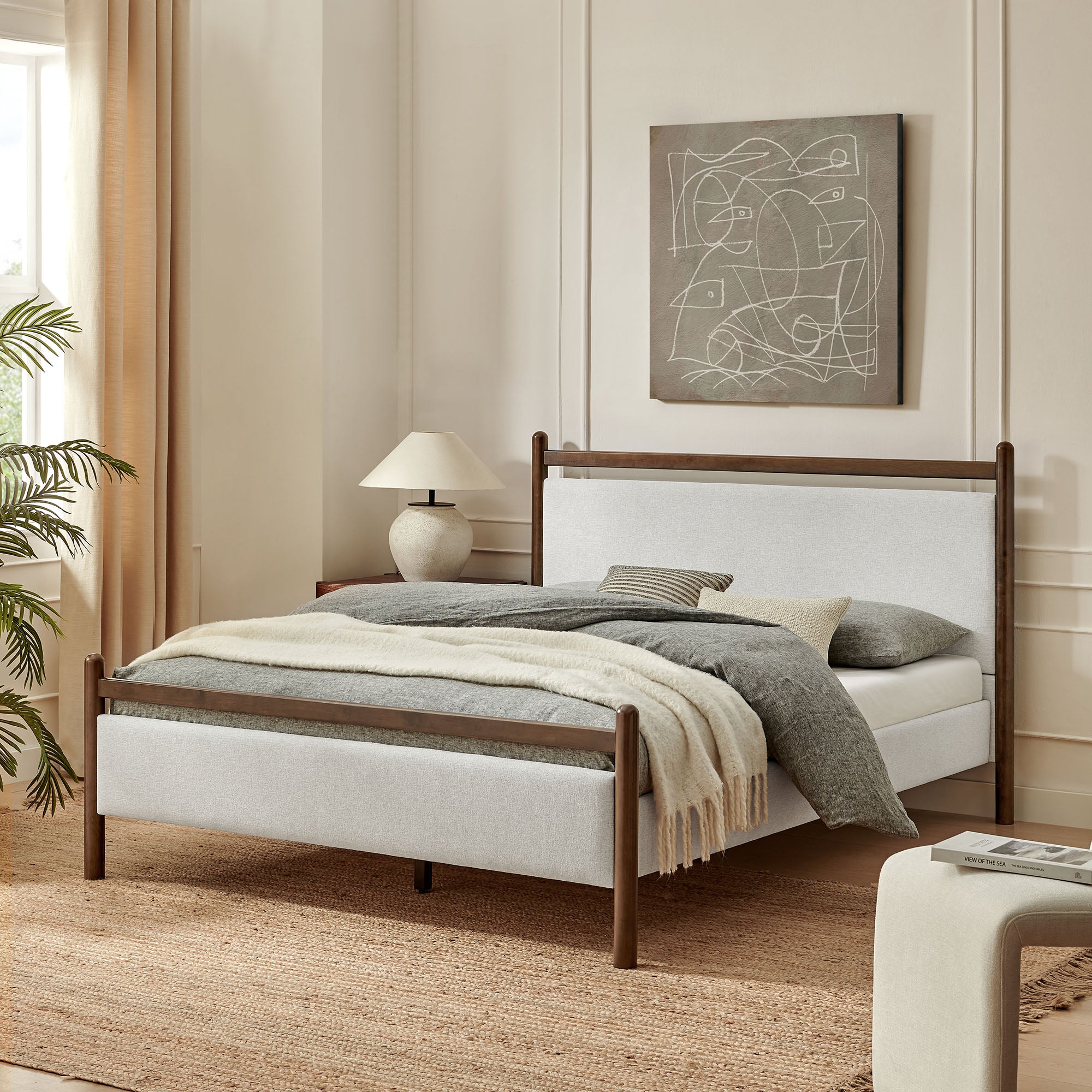 Ginny Size Platform Bed Frame