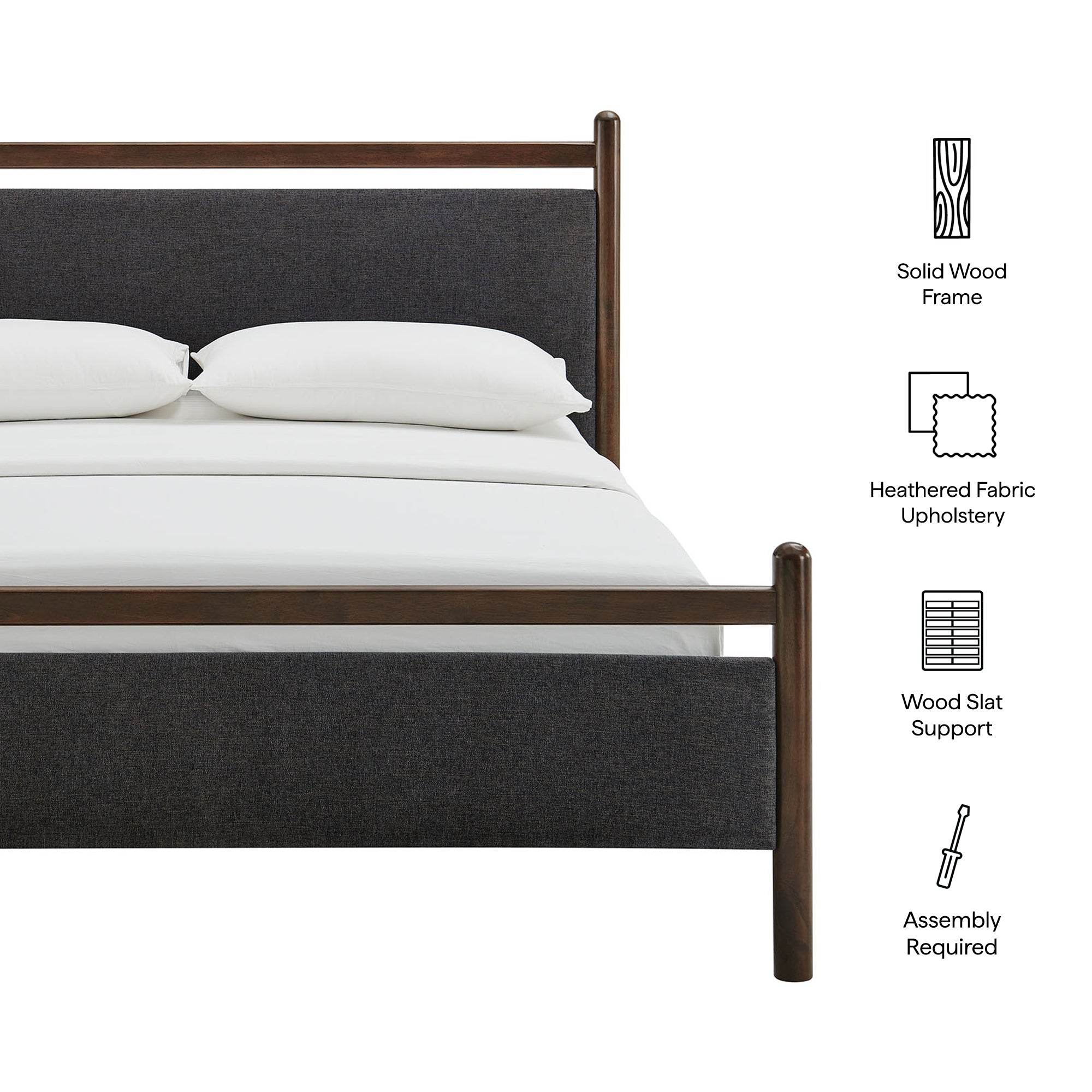 Ginny Size Platform Bed Frame