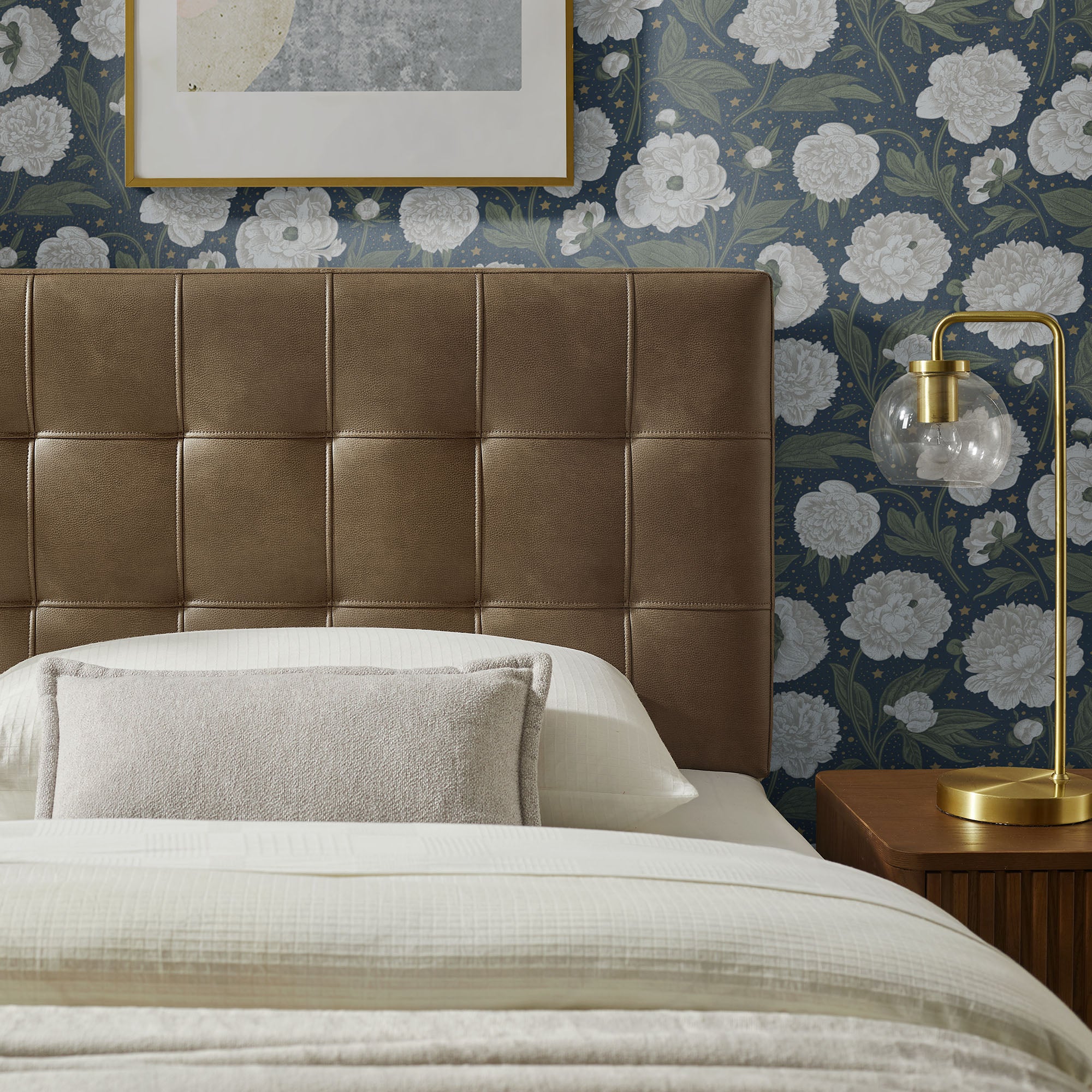 Lily Vegan Leather Size Headboard