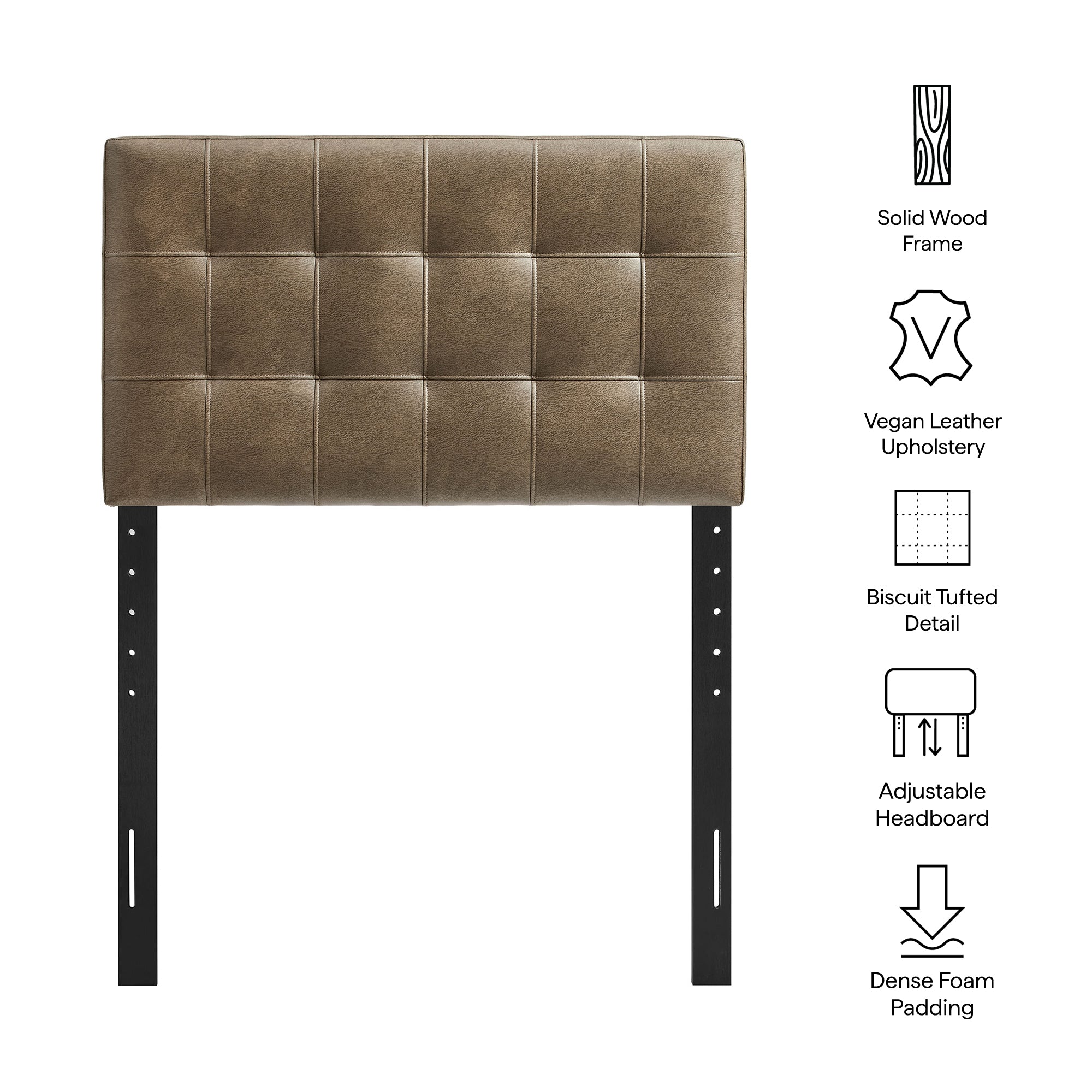 Lily Vegan Leather Size Headboard