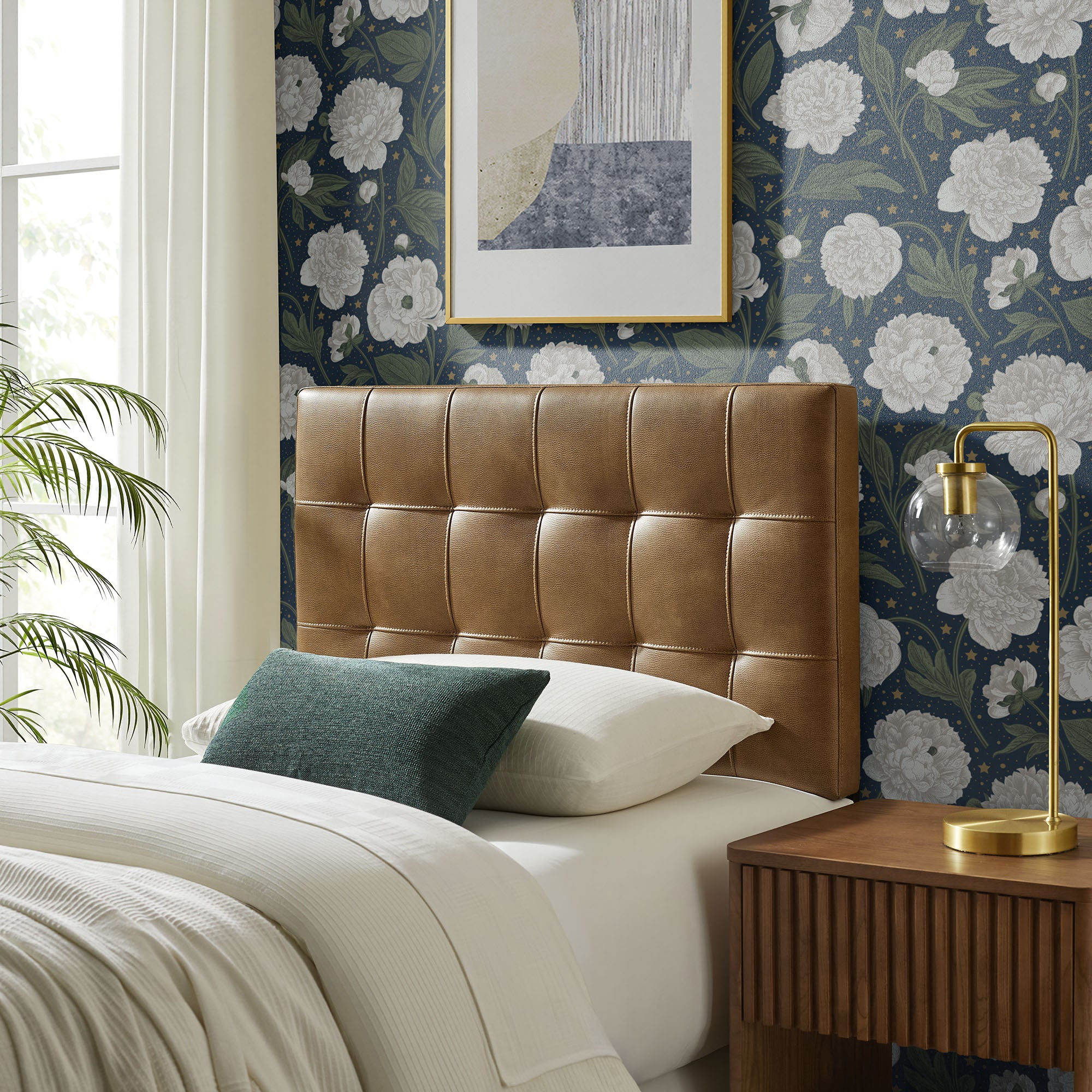 Lily Vegan Leather Size Headboard