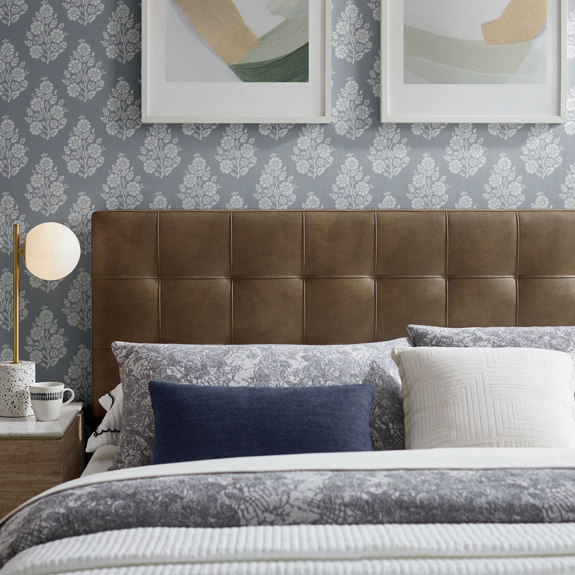 Lily Vegan Leather Size Headboard