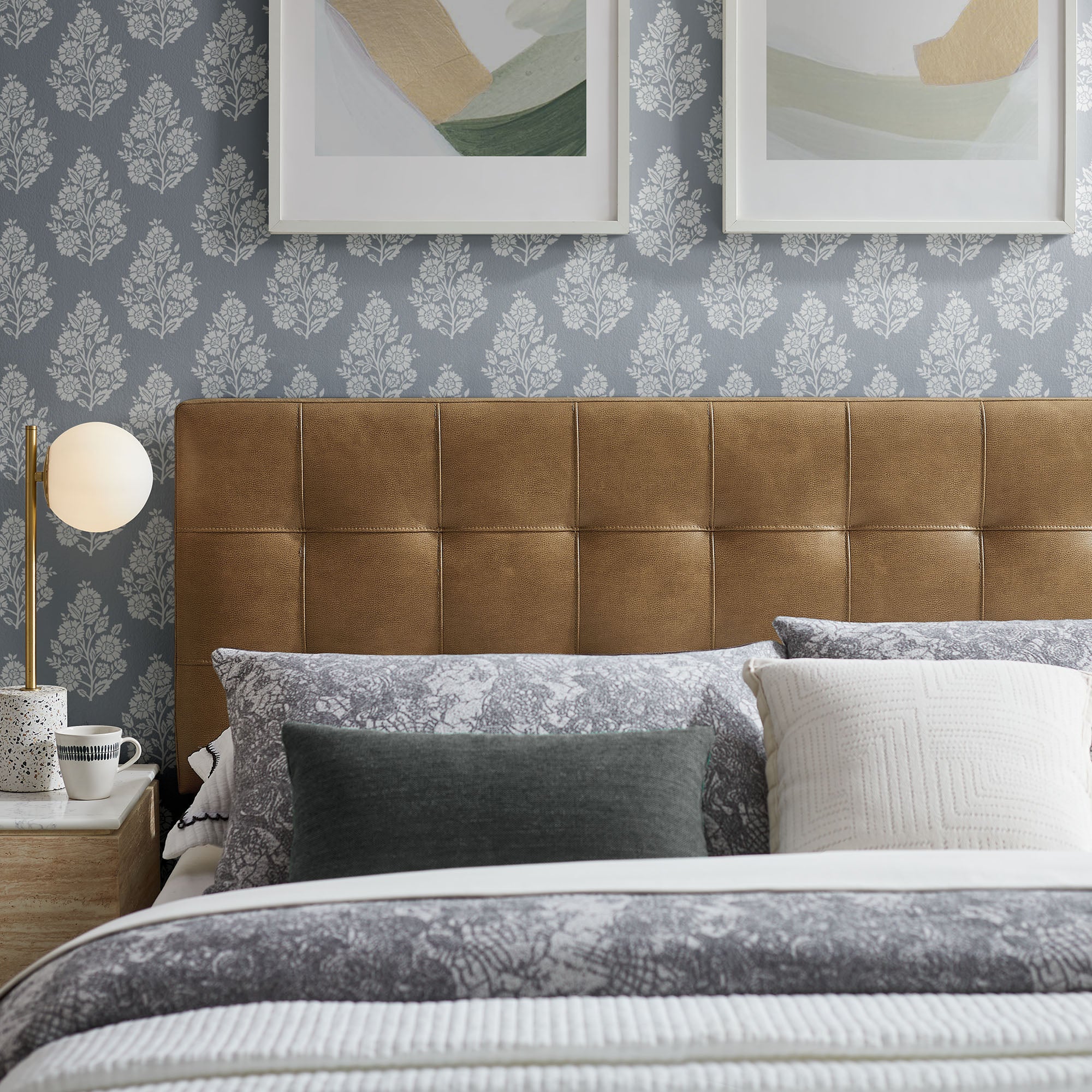 Lily Vegan Leather Size Headboard