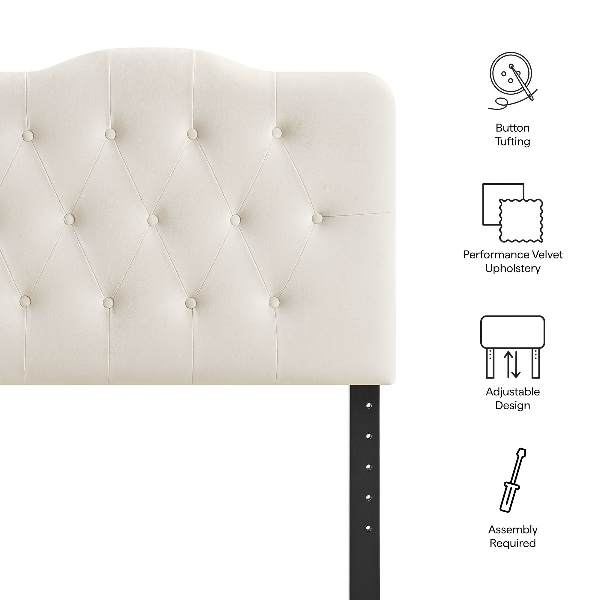 Annabel Stain-Resistant Performance Velvet Headboard