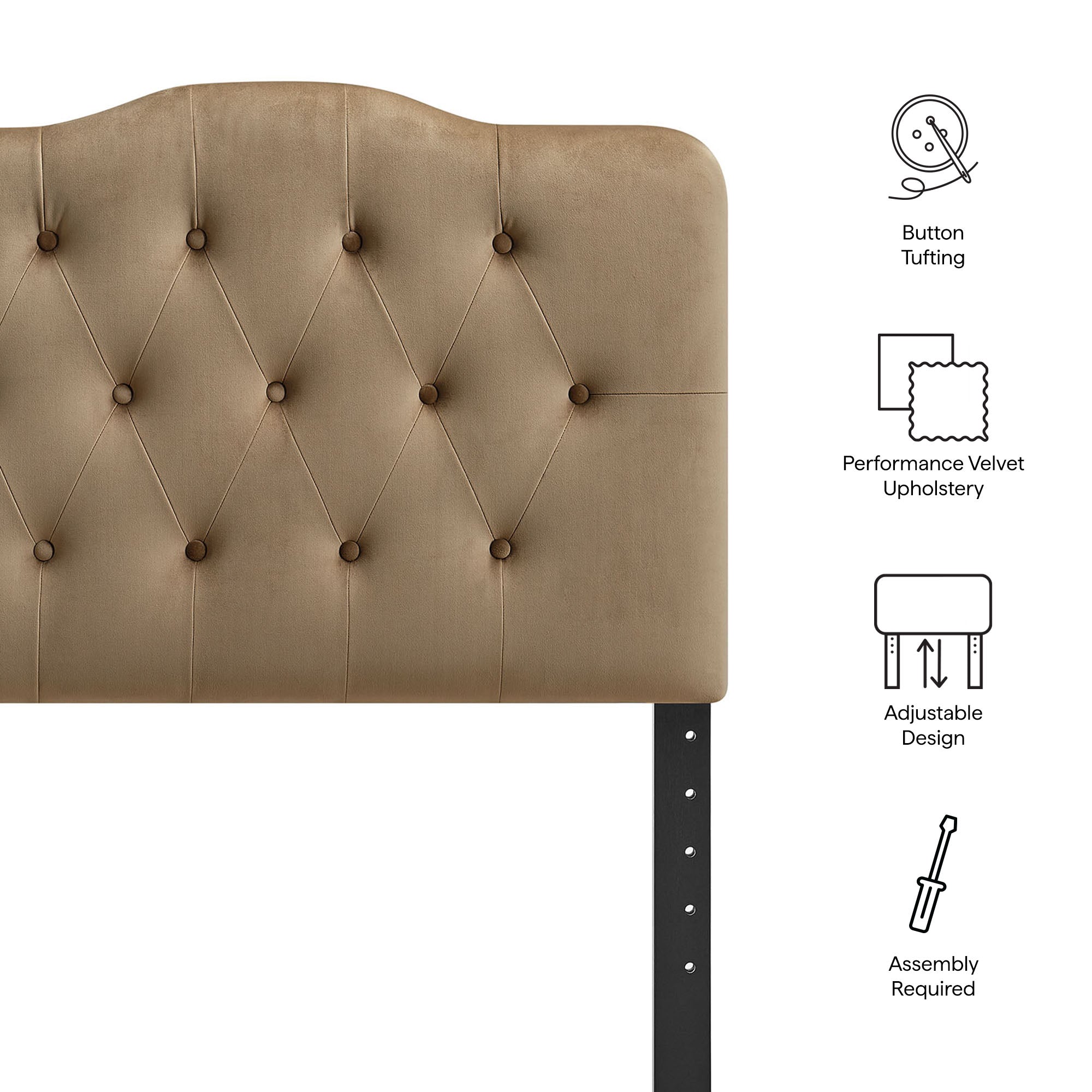 Annabel Stain-Resistant Performance Velvet Headboard