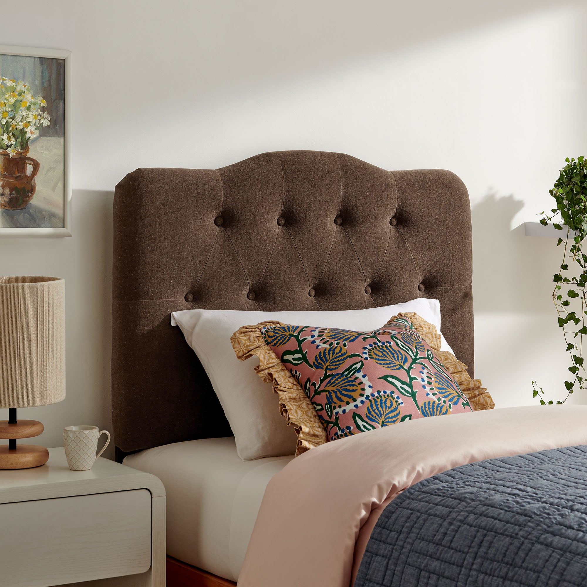 Annabel Premium Linen Blend Headboard