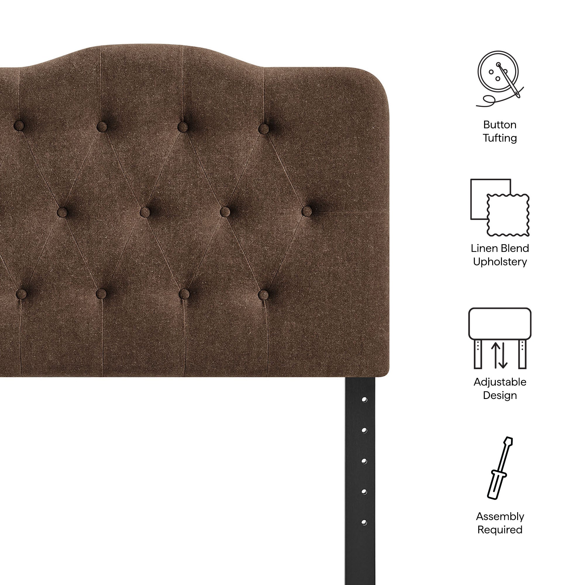 Annabel Premium Linen Blend Headboard