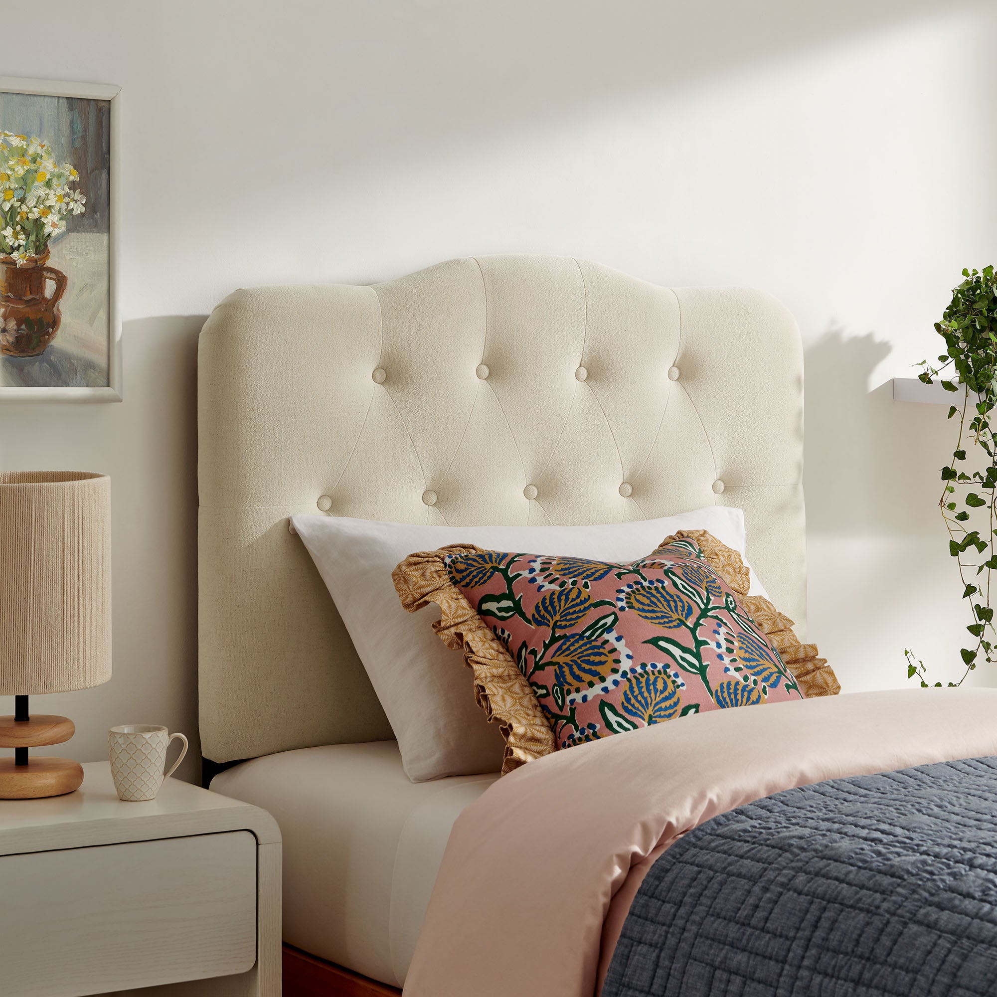 Annabel Premium Linen Blend Headboard