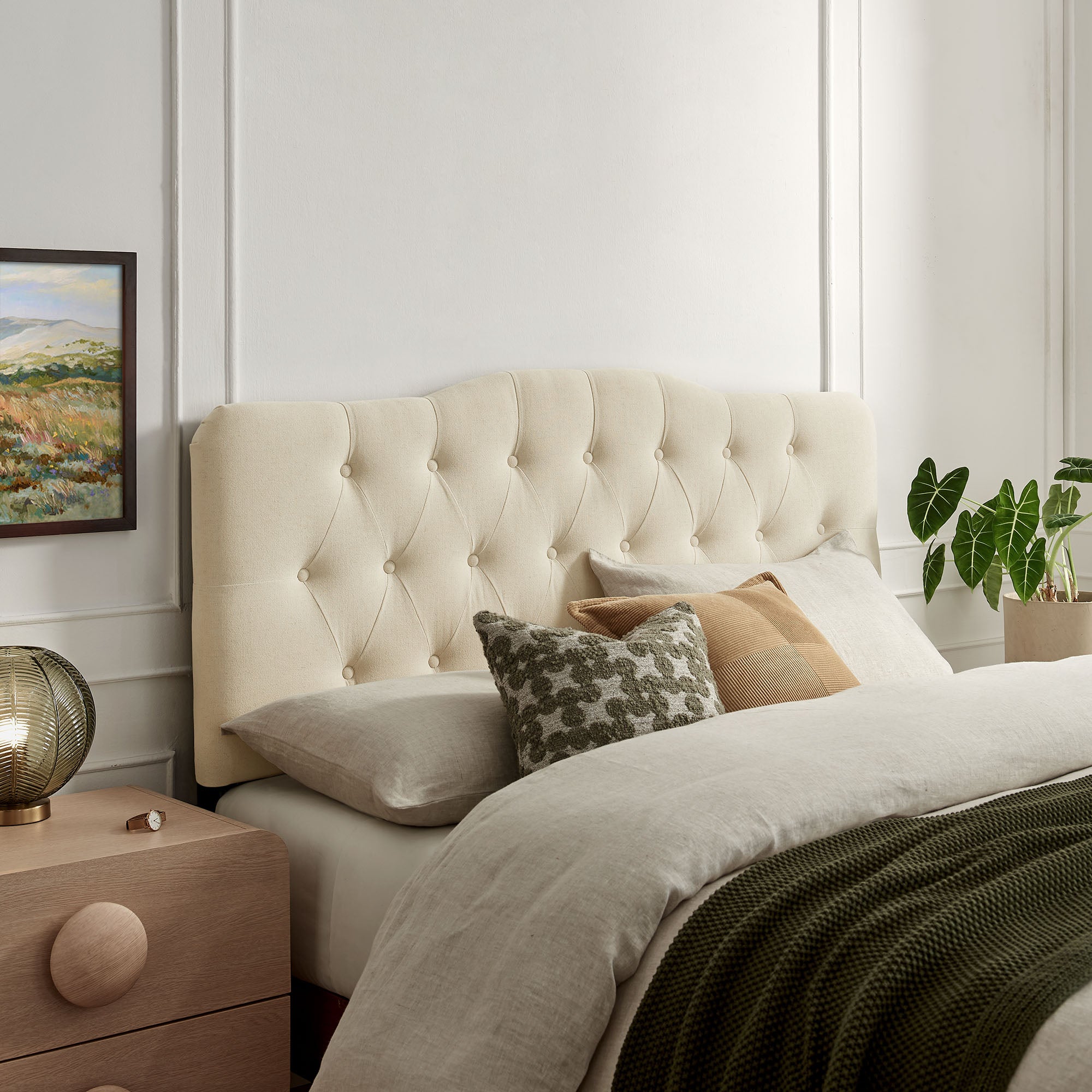 Annabel Premium Linen Blend Headboard