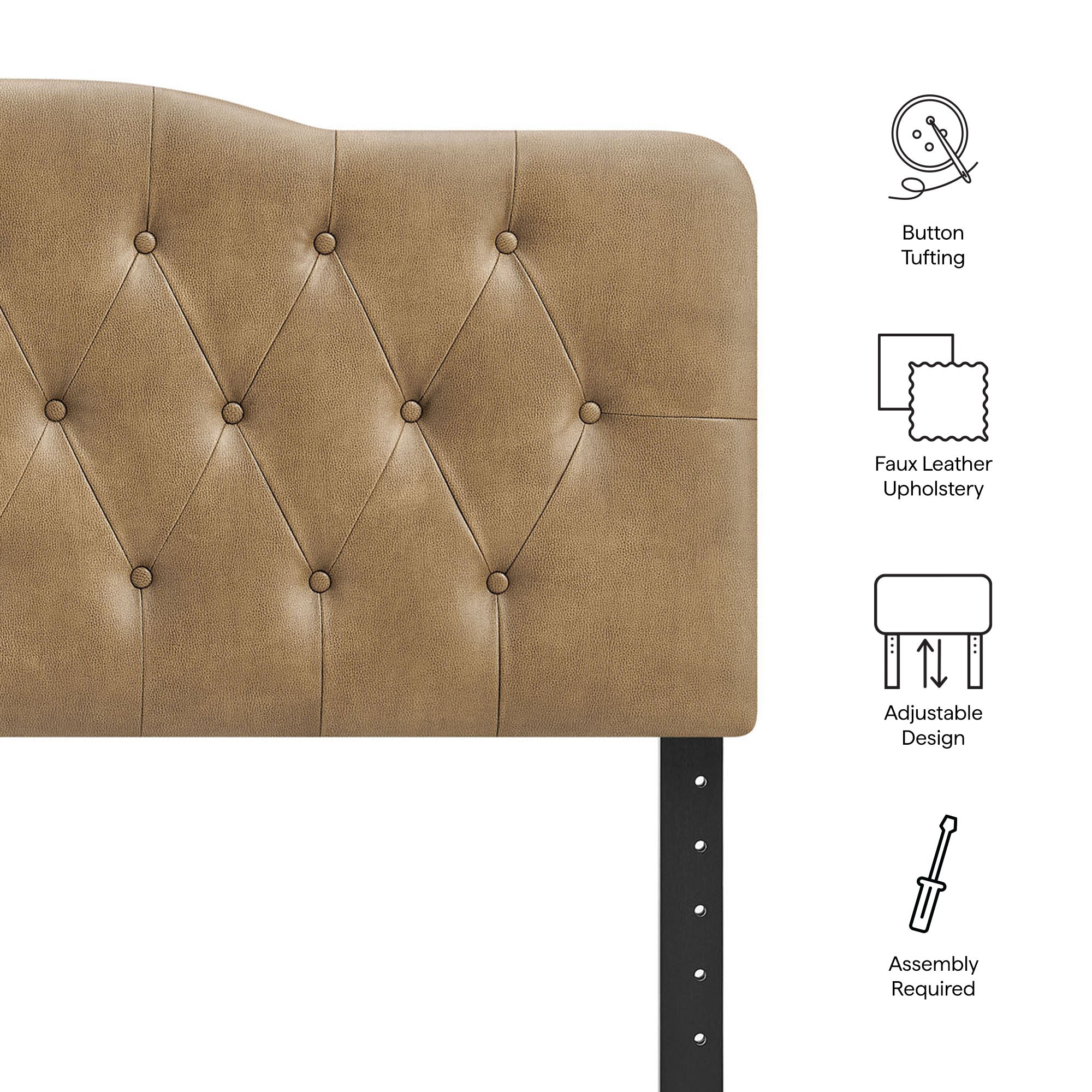 Annabel Vegan Leather Headboard