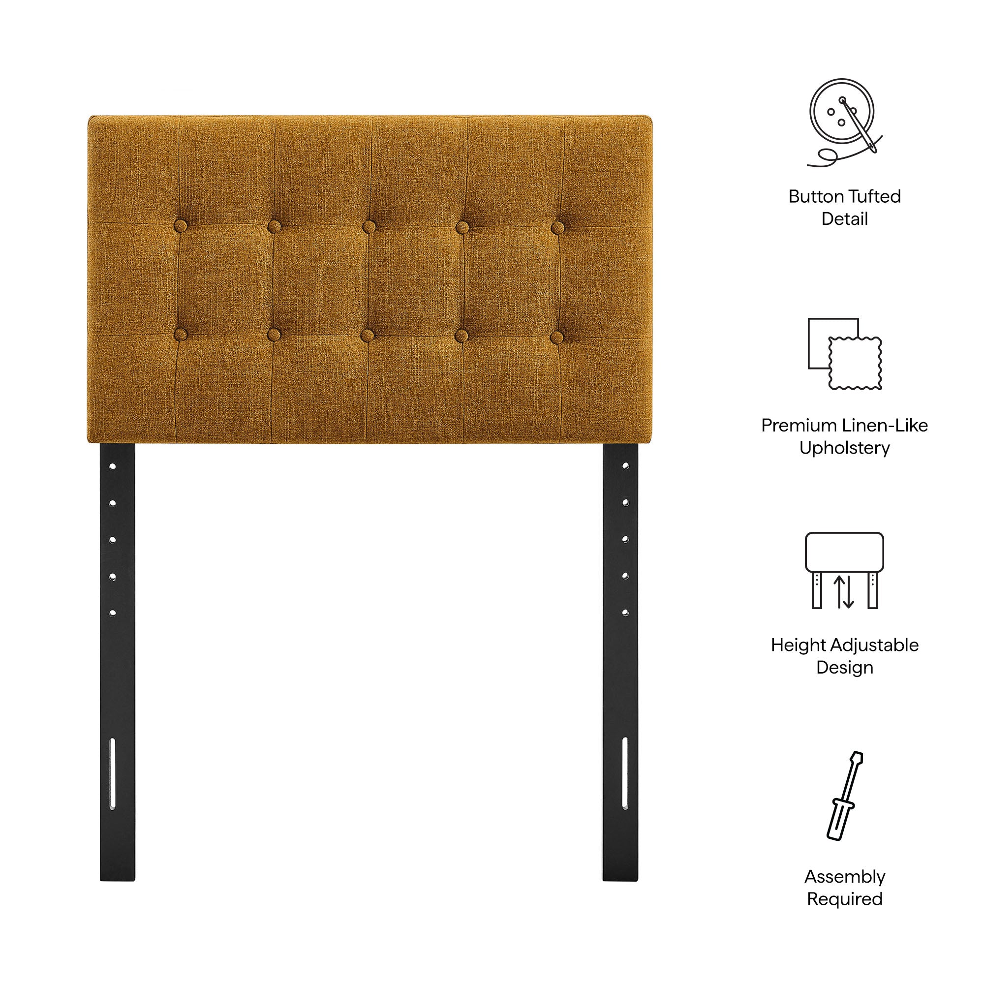 Emily Fabric Upholstered Headboard