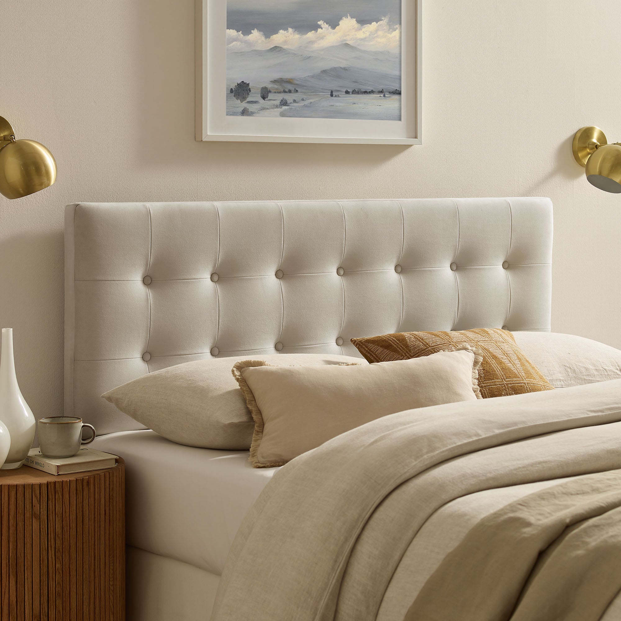 Emily Stain-Resistant Performance Velvet Headboard