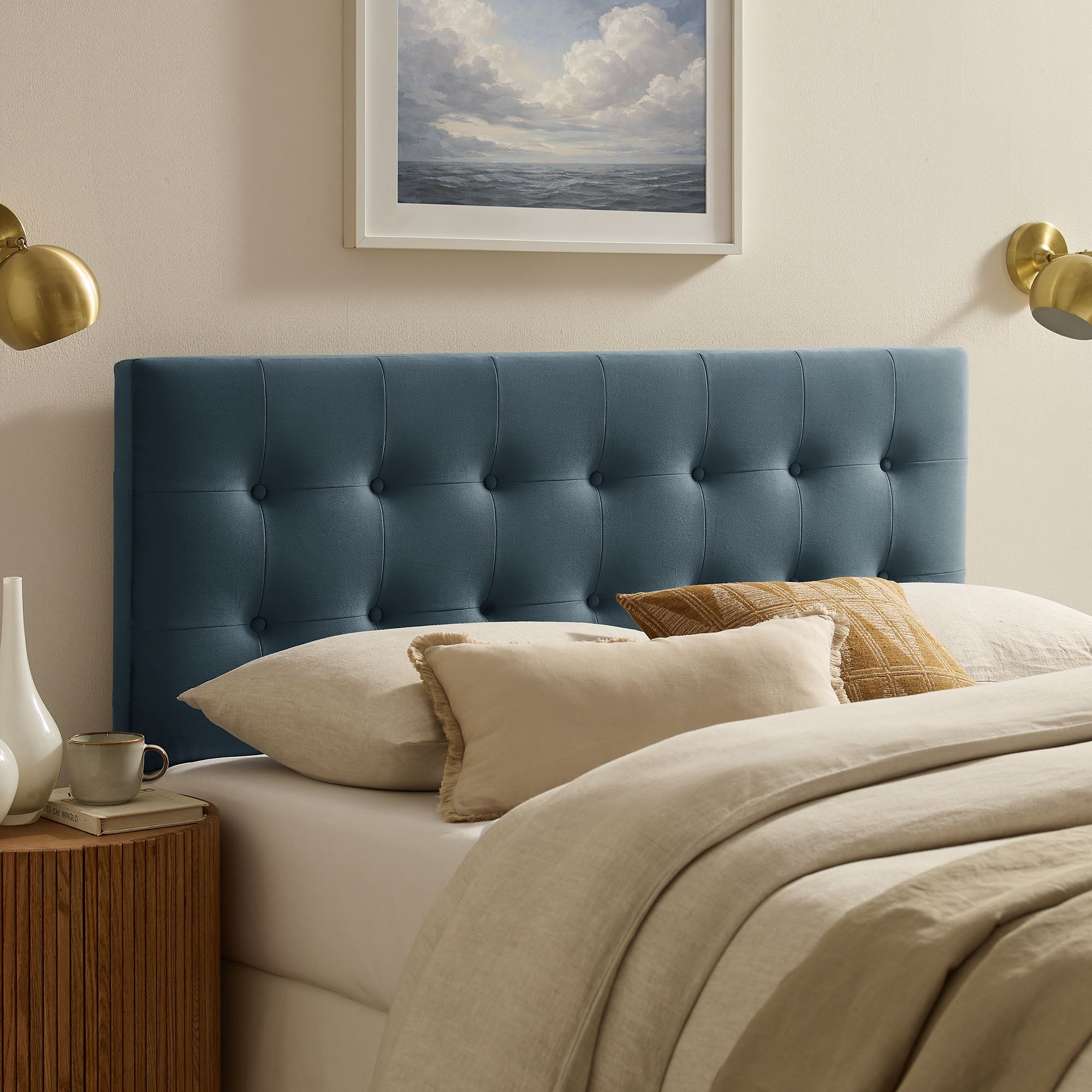 Emily Stain-Resistant Performance Velvet Headboard